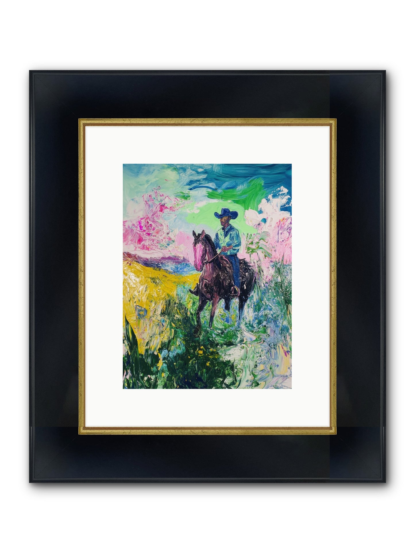 Canteen Memories Framed Print - Wide Black w/Gold 9x12