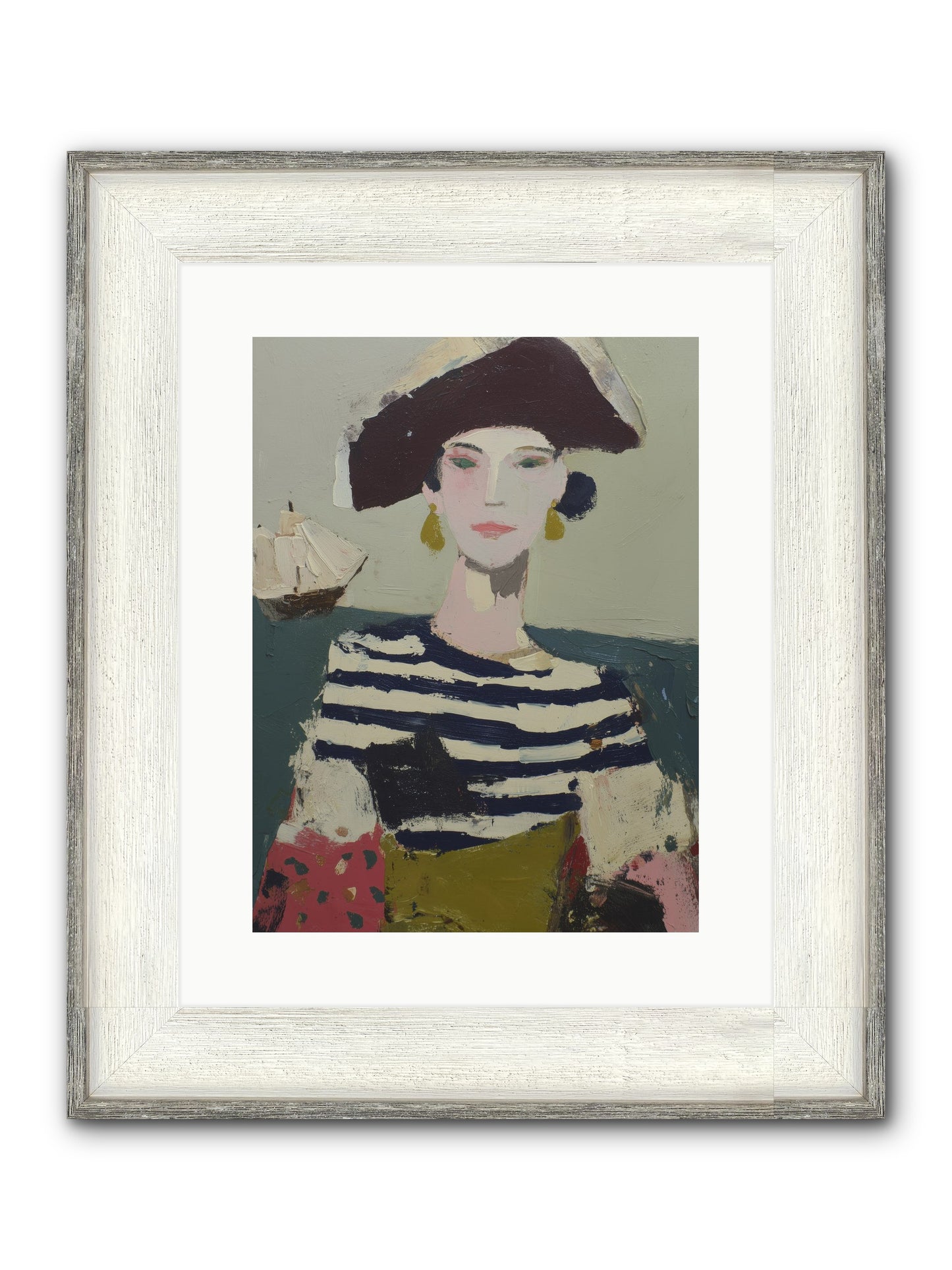 Cape's Wild Child Framed Print - Driftwood White 12x16