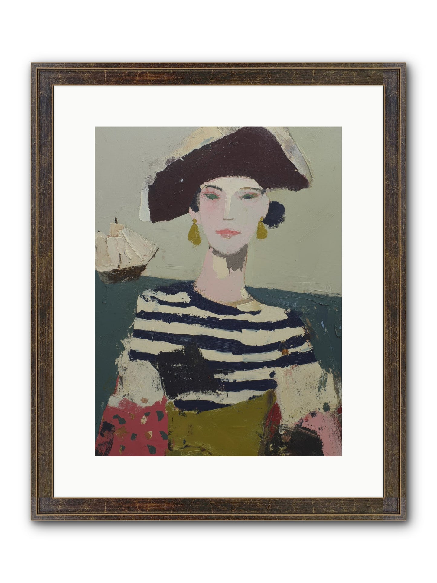 Cape's Wild Child Framed Print - Slimwoods Black/Gold 12x16