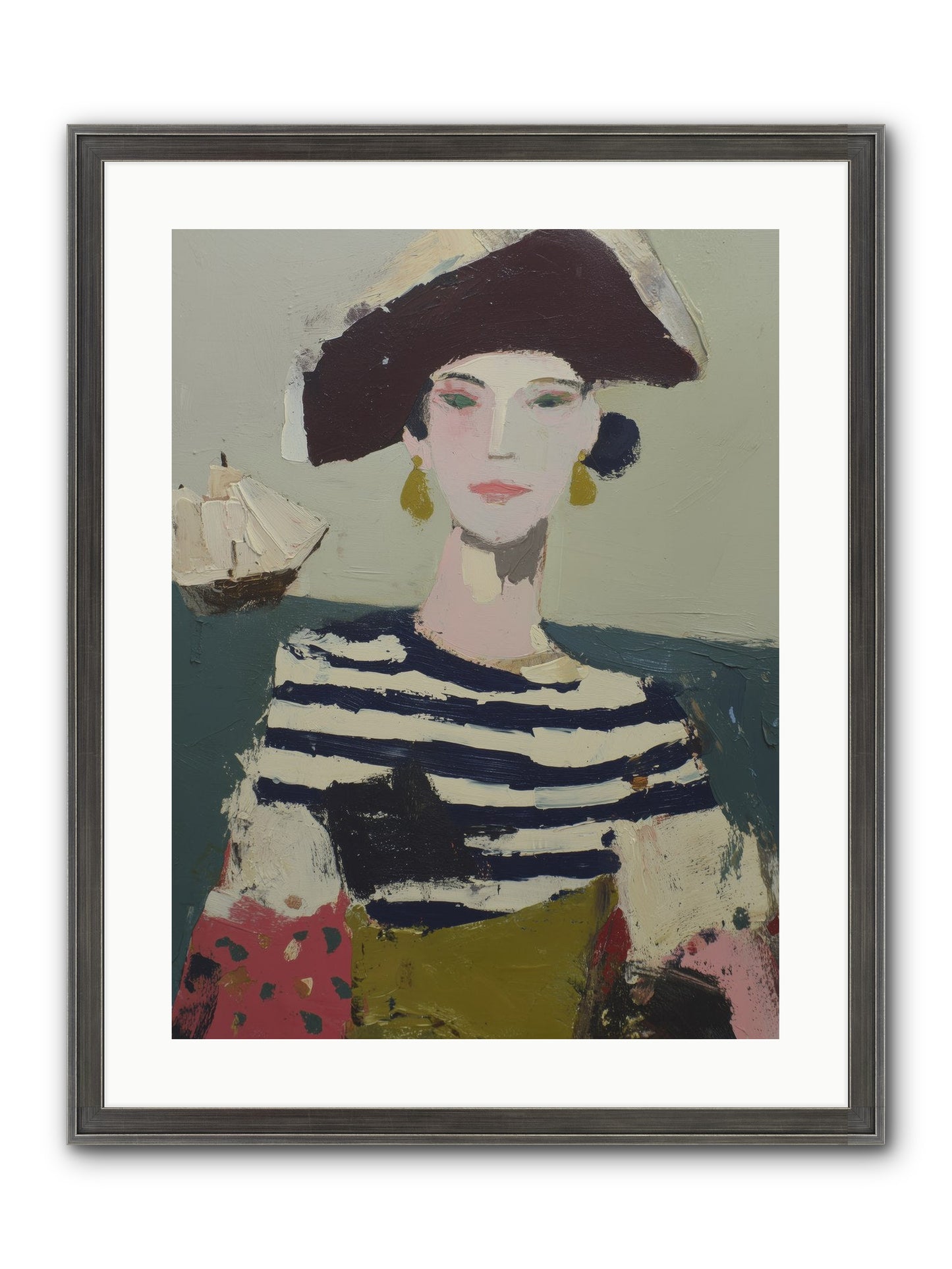 Cape's Wild Child Framed Print - Slimwoods Black/Silver 18x24