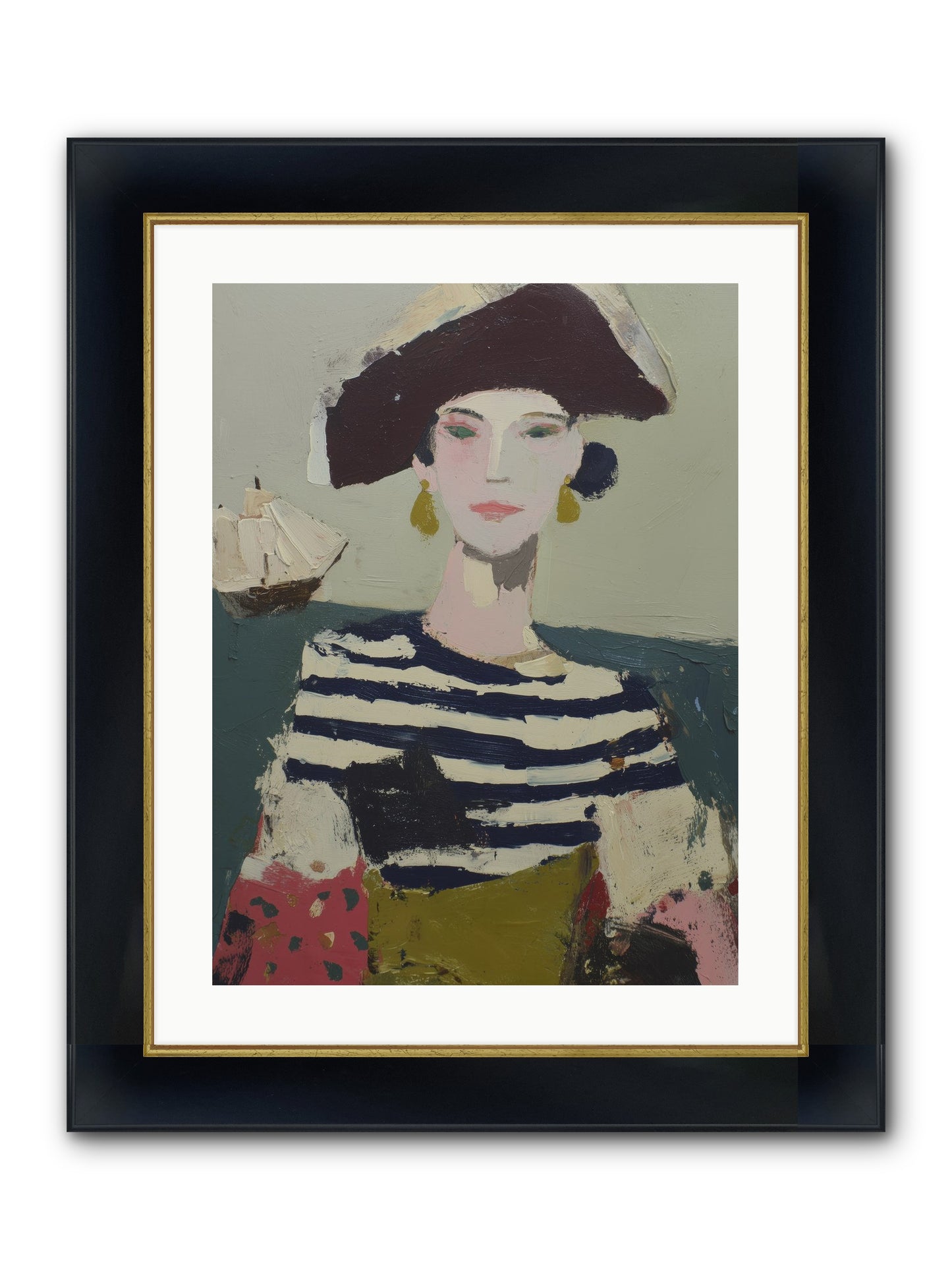 Cape's Wild Child Framed Print - Wide Black w/Gold 18x24