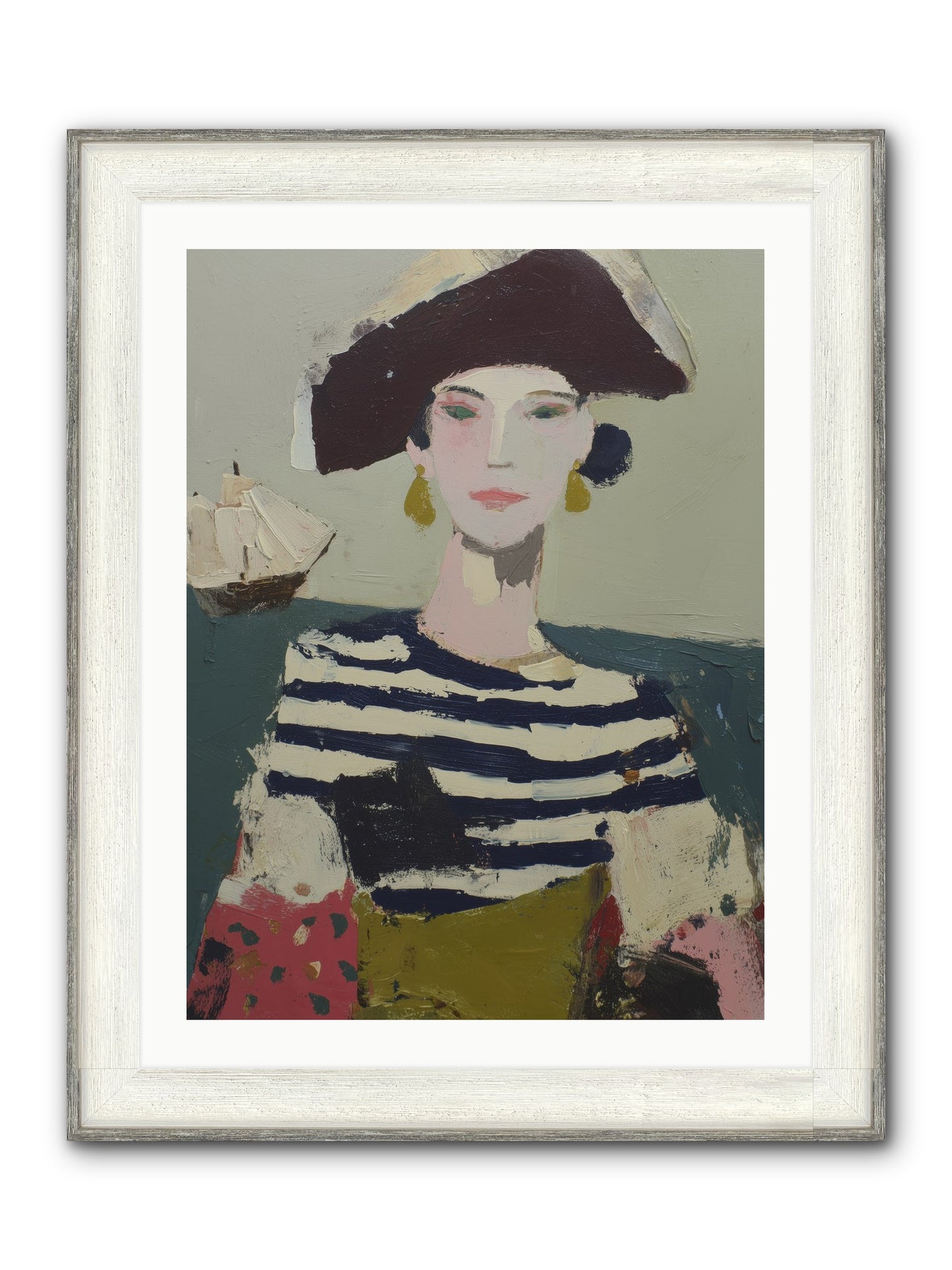 Cape's Wild Child Framed Print - Driftwood White 24x32