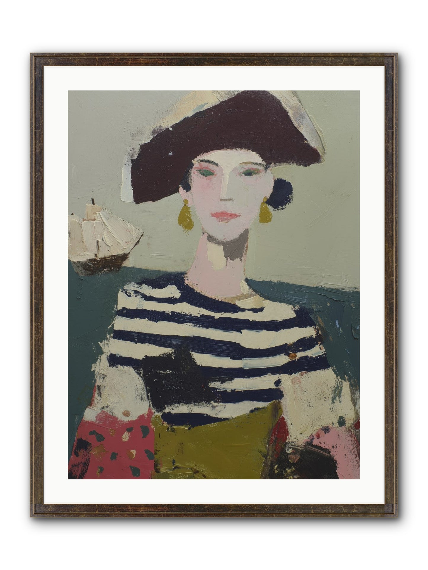 Cape's Wild Child Framed Print - Slimwoods Black/Gold 24x32