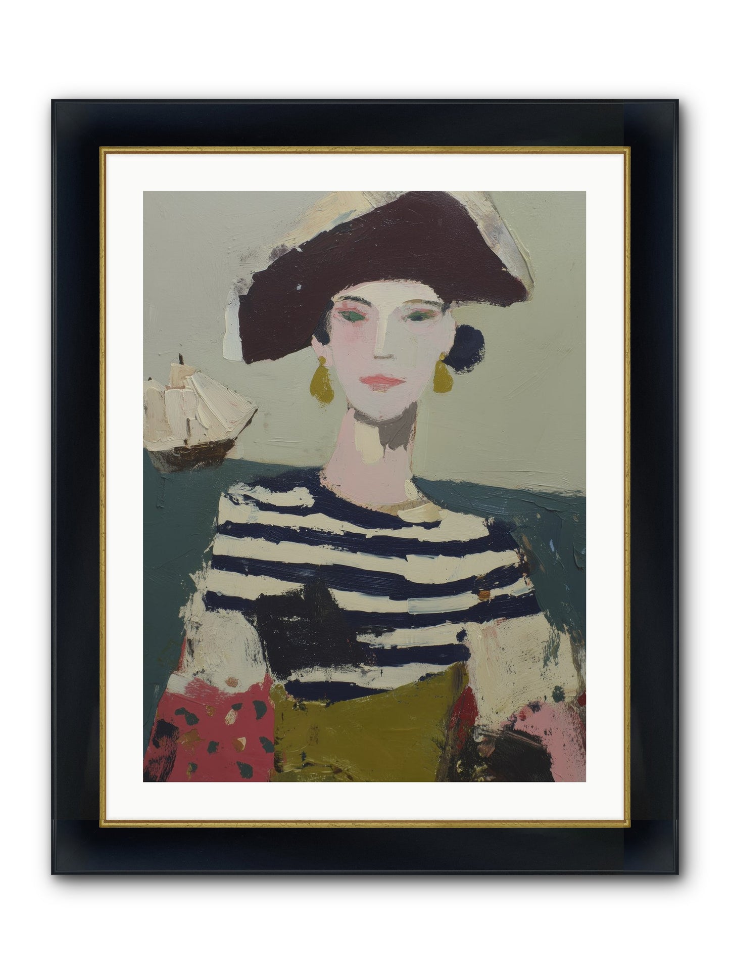 Cape's Wild Child Framed Print - Wide Black w/Gold 24x32