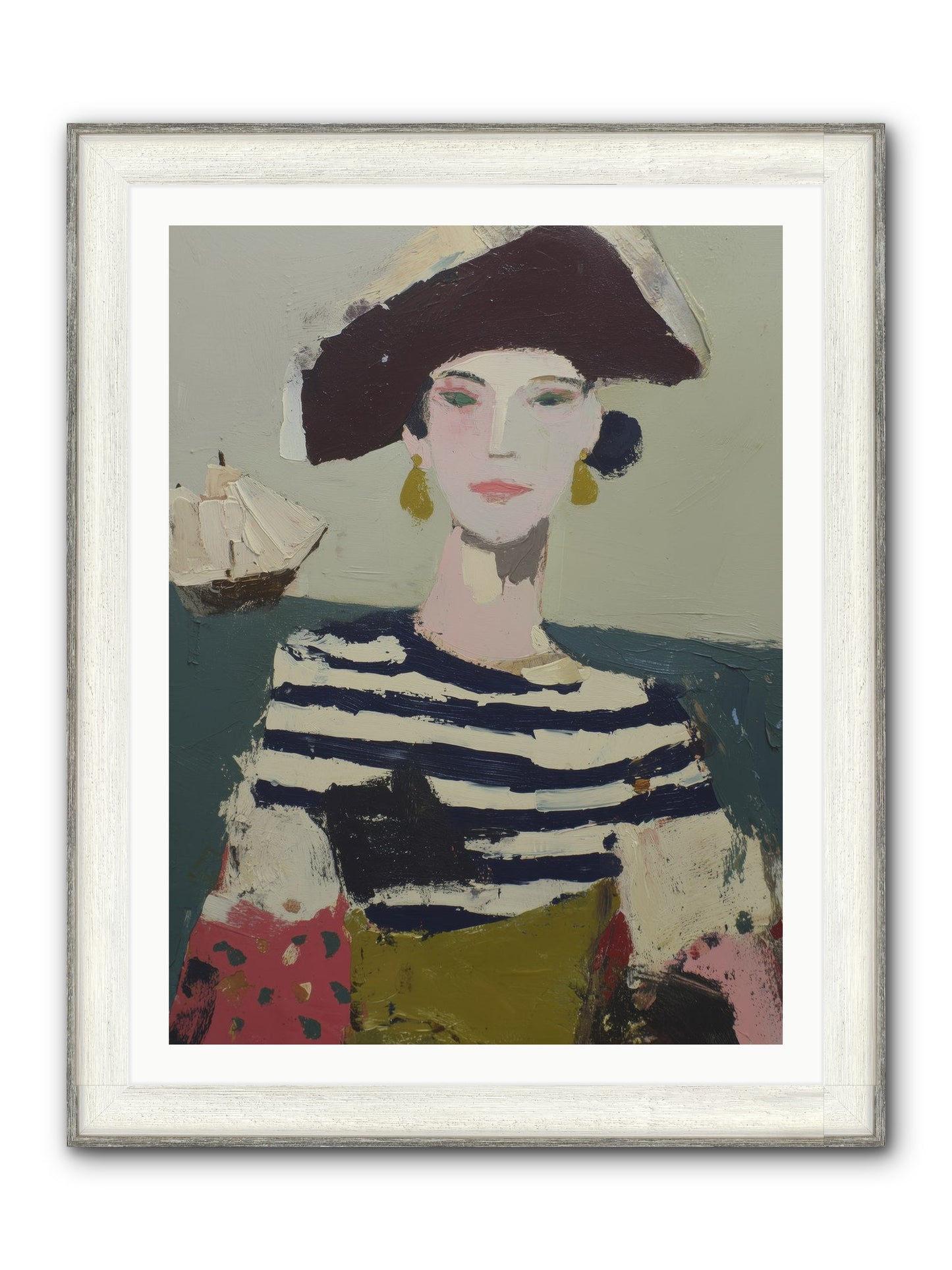 Cape's Wild Child Framed Print - Driftwood White 30x40