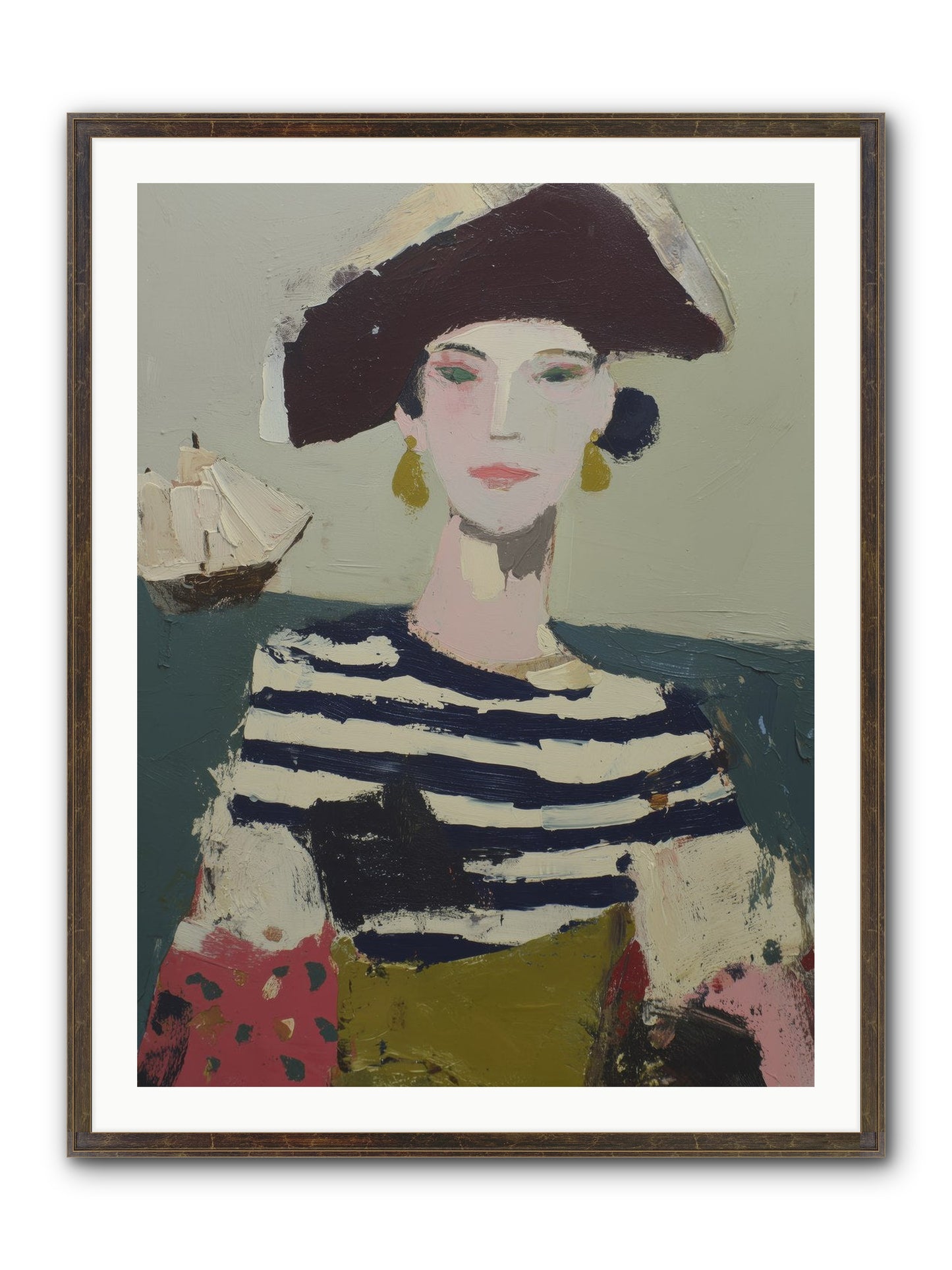 Cape's Wild Child Framed Print - Slimwoods Black/Gold 30x40