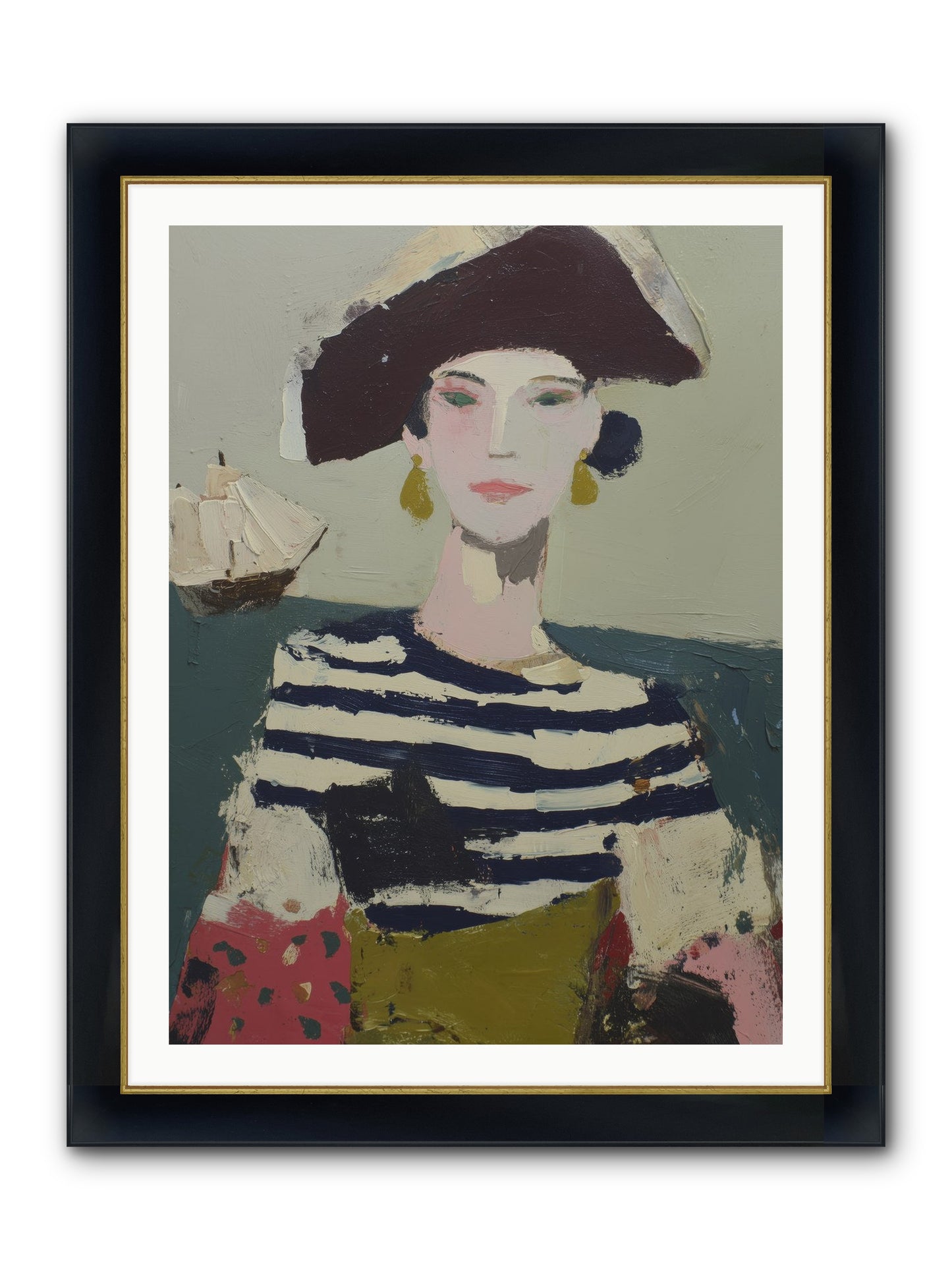 Cape's Wild Child Framed Print - Wide Black w/Gold 30x40