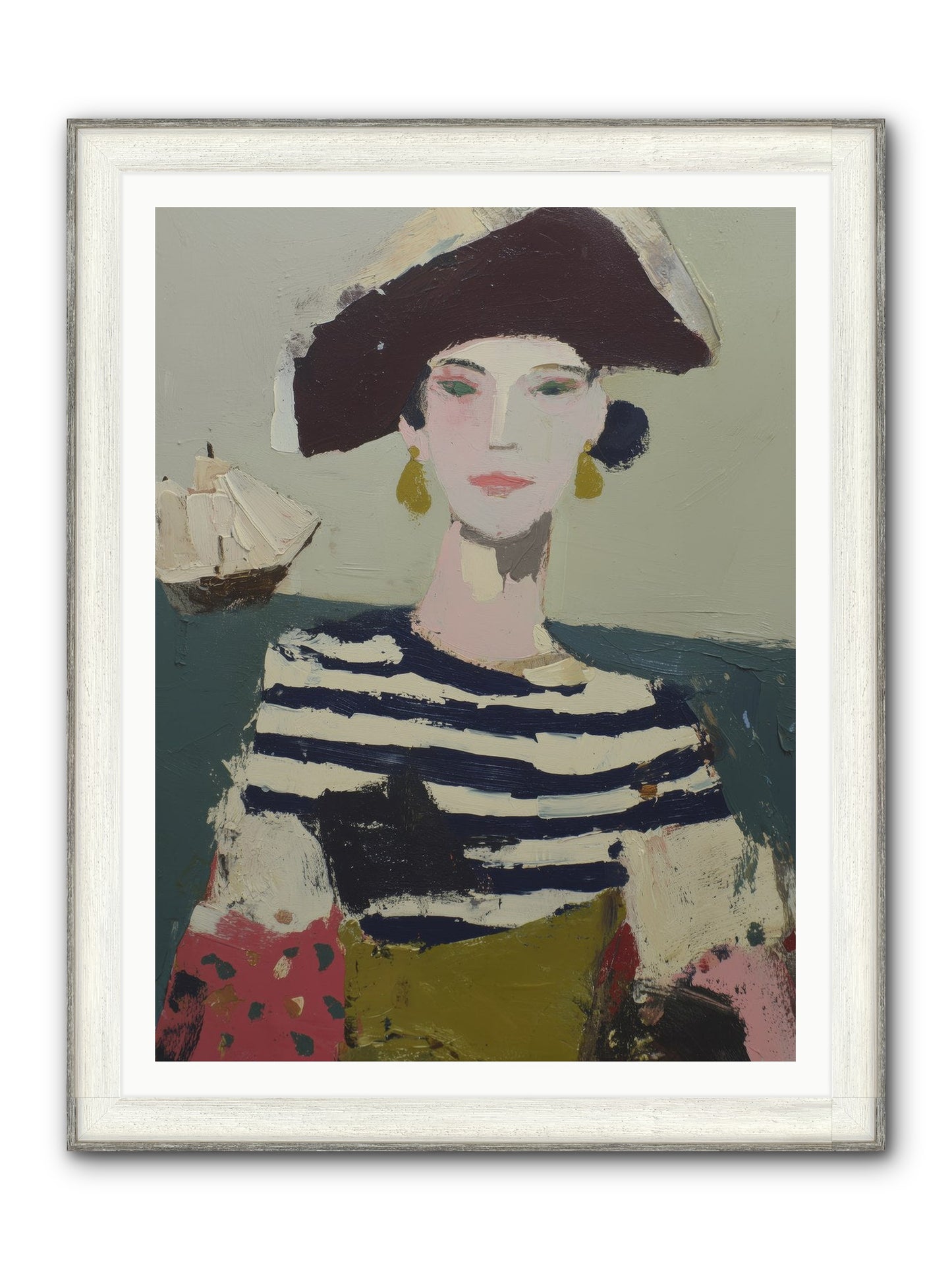 Cape's Wild Child Framed Print - Driftwood White 36x48