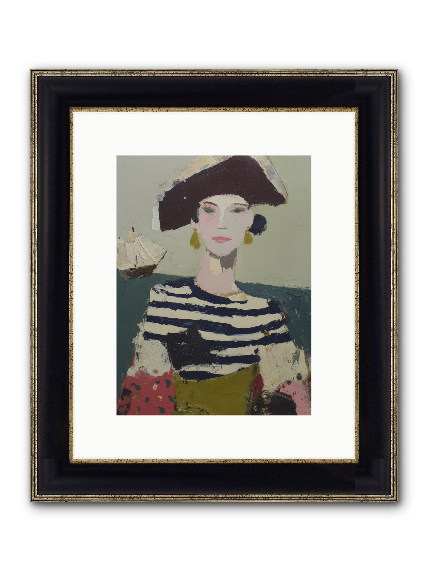 Cape's Wild Child Framed Print - Black & Gold 9x12