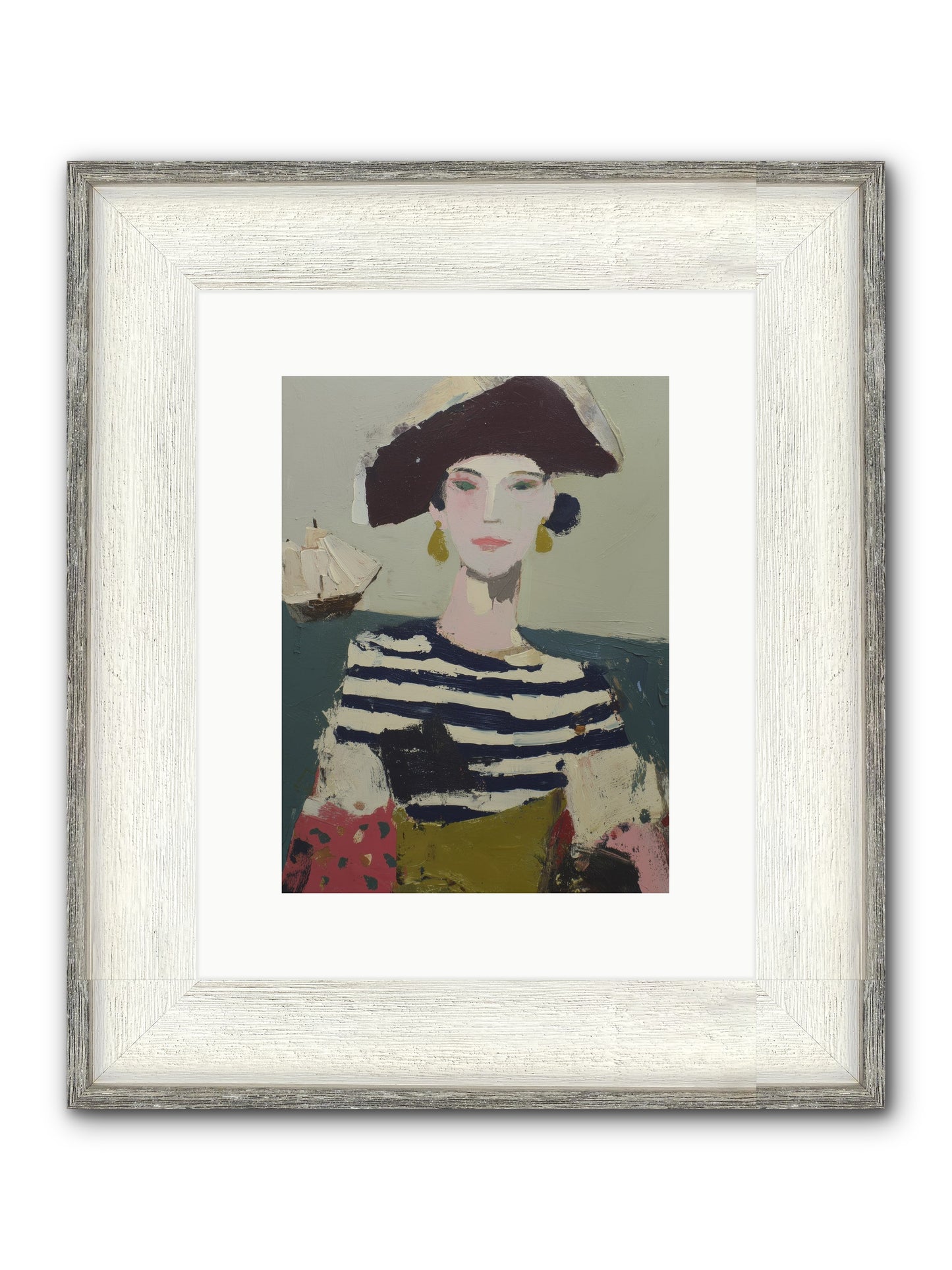 Cape's Wild Child Framed Print - Driftwood White 9x12