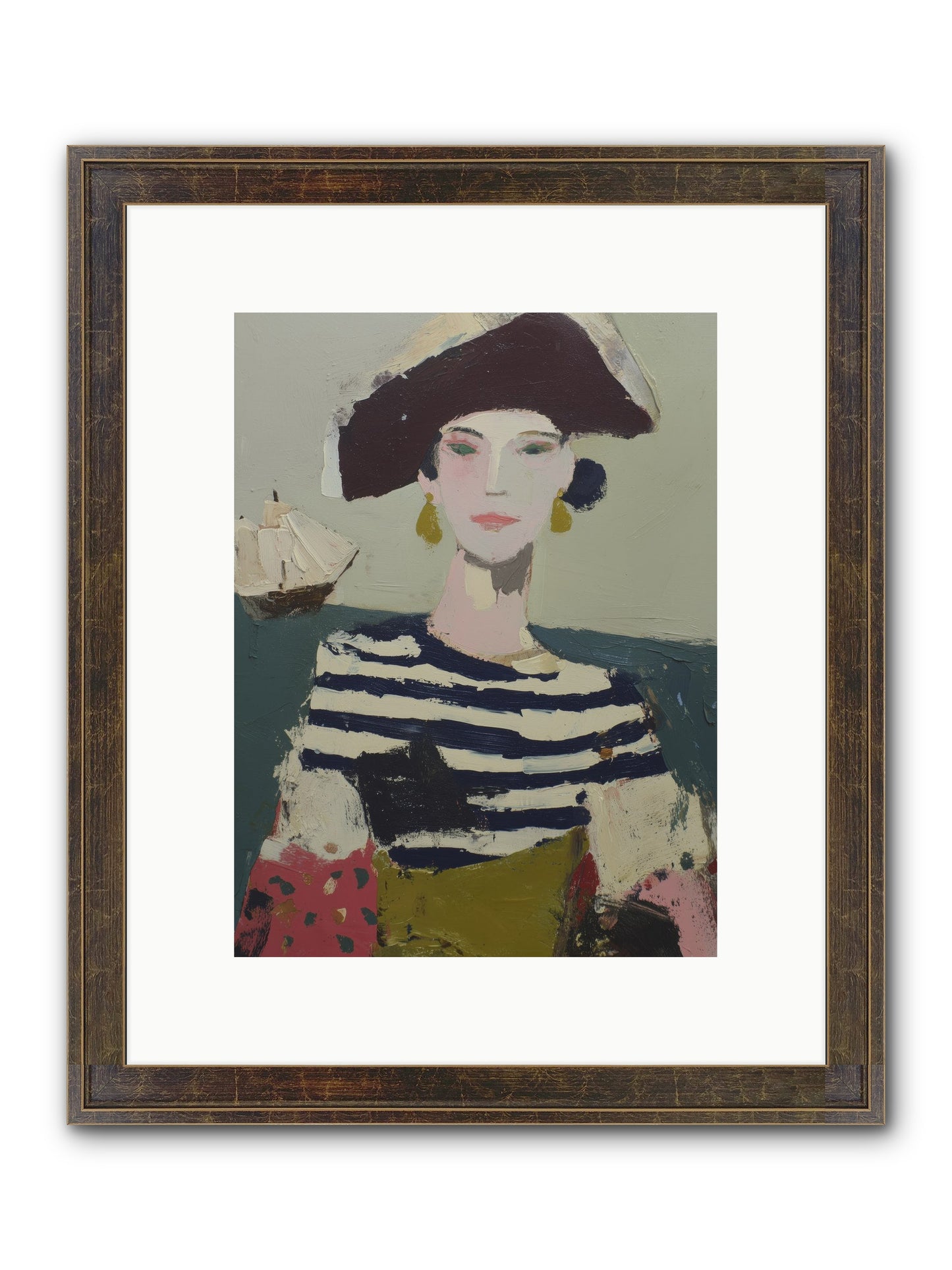 Cape's Wild Child Framed Print - Slimwoods Black/Gold 9x12