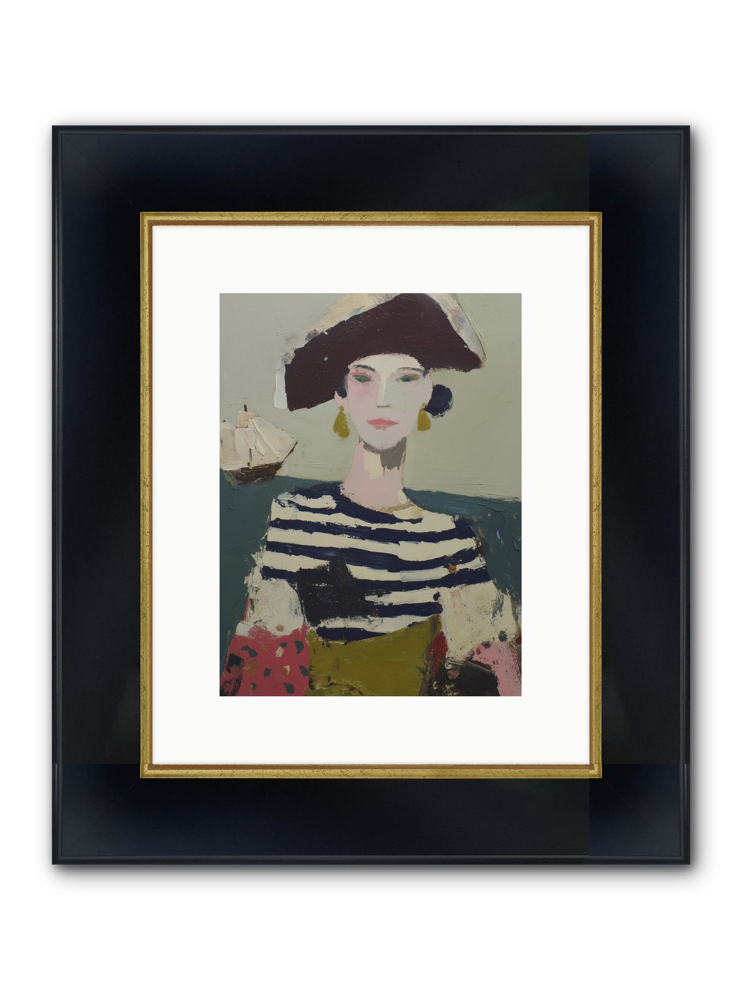 Cape's Wild Child Framed Print - Wide Black w/Gold 9x12