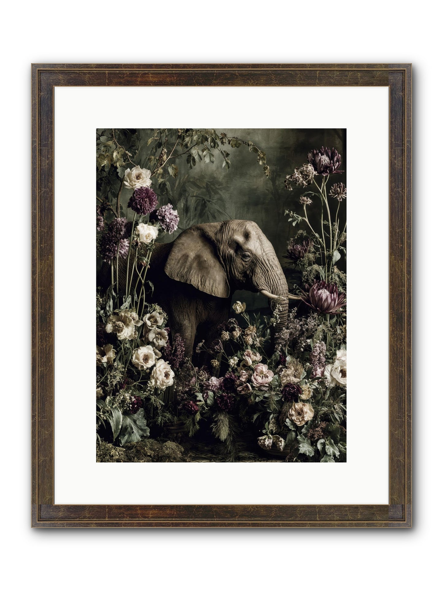 Caprice Framed Print - Slimwoods Black/Gold 12x16