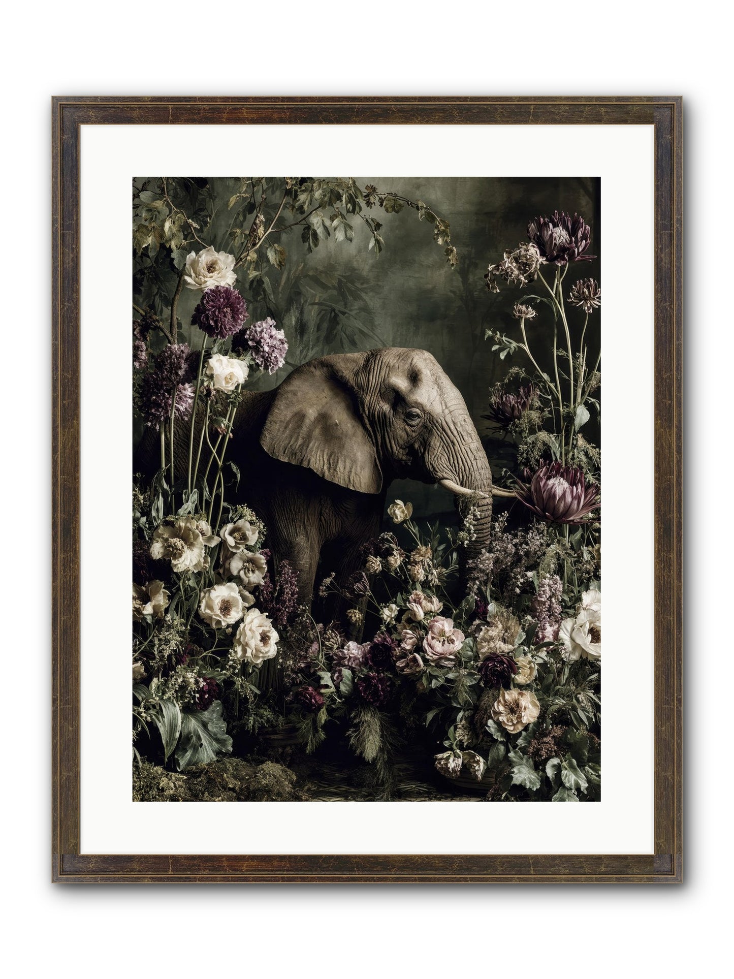 Caprice Framed Print - Slimwoods Black/Gold 18x24