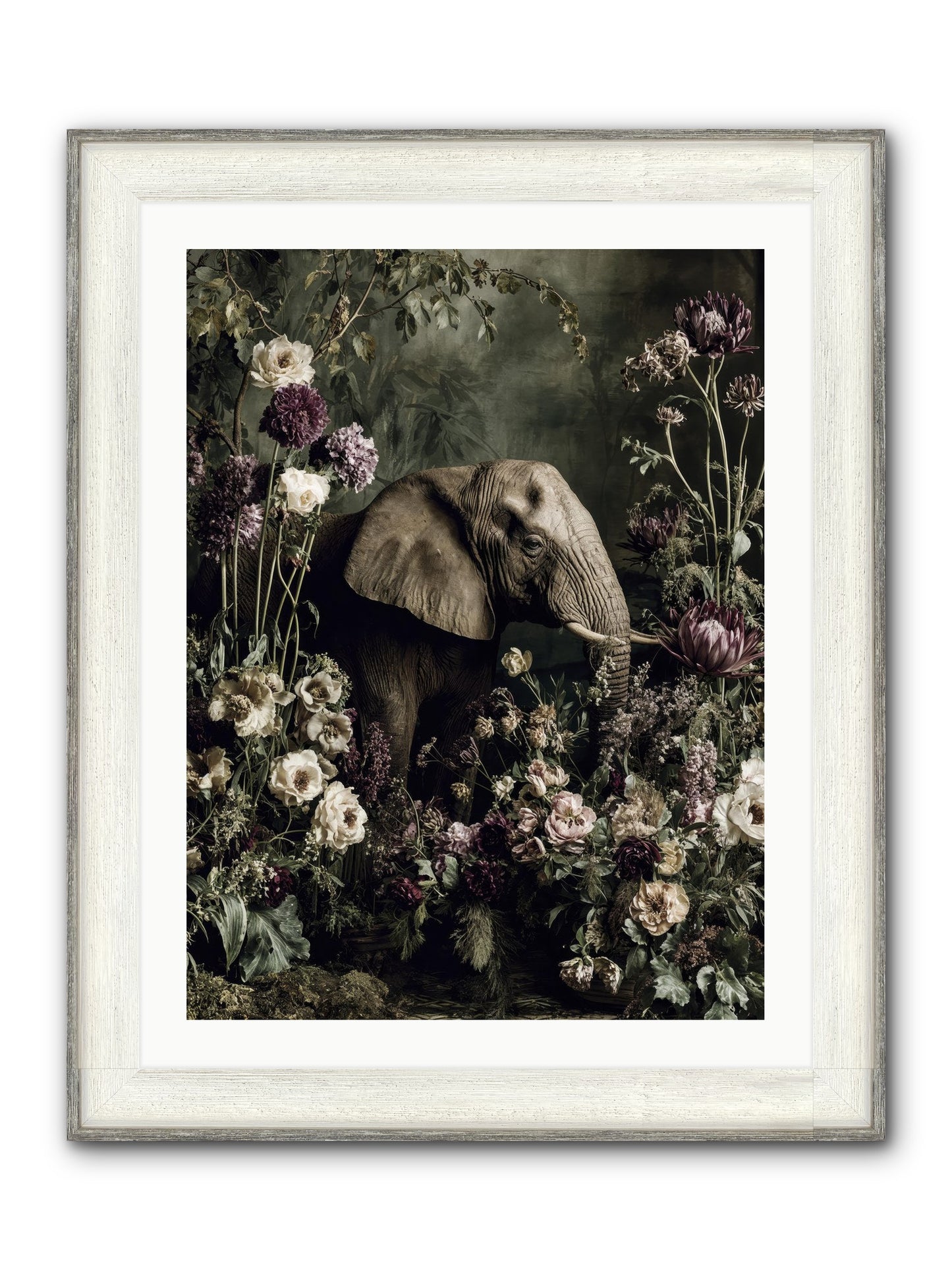 Caprice Framed Print - Driftwood White 24x32