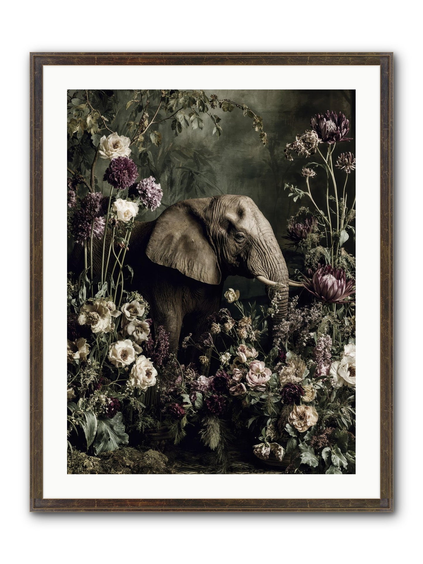 Caprice Framed Print - Slimwoods Black/Gold 24x32