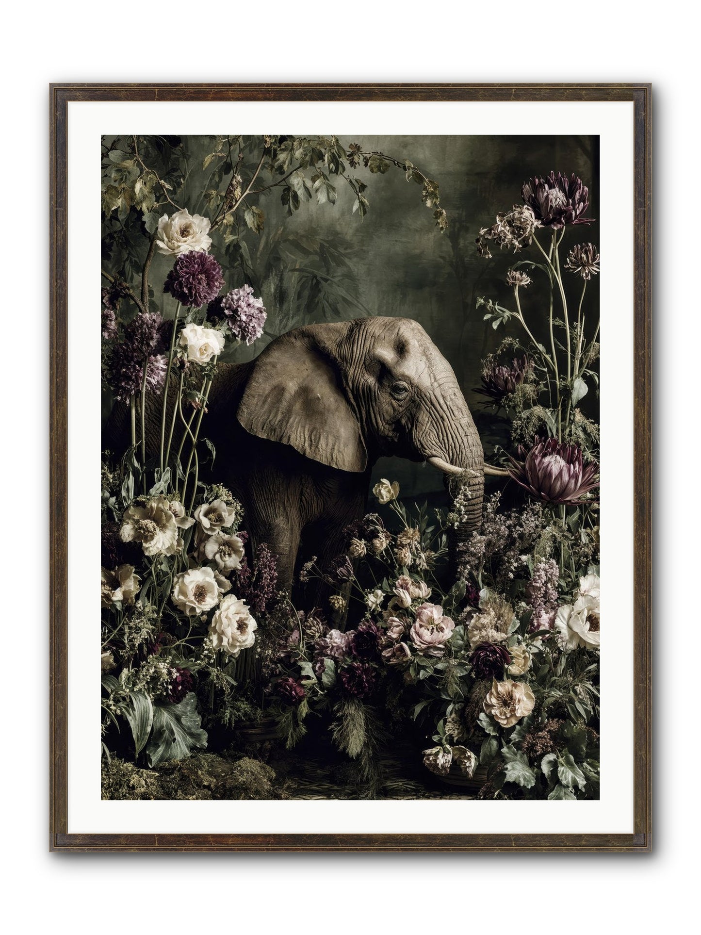 Caprice Framed Print - Slimwoods Black/Gold 30x40