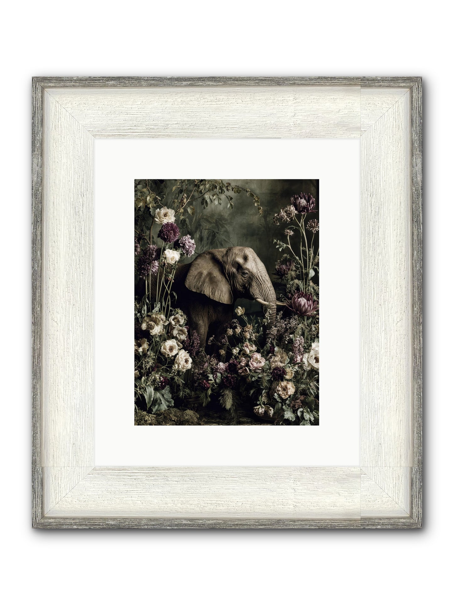 Caprice Framed Print - Driftwood White 9x12