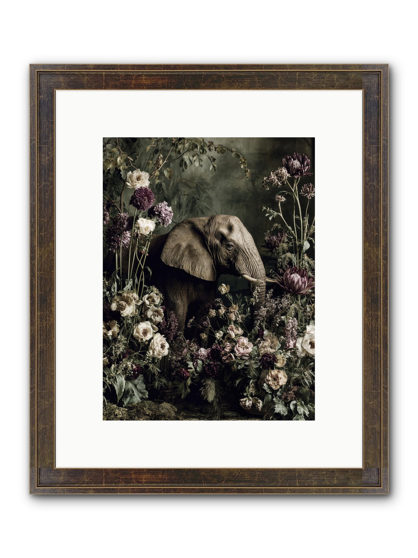 Caprice Framed Print - Slimwoods Black/Gold 9x12