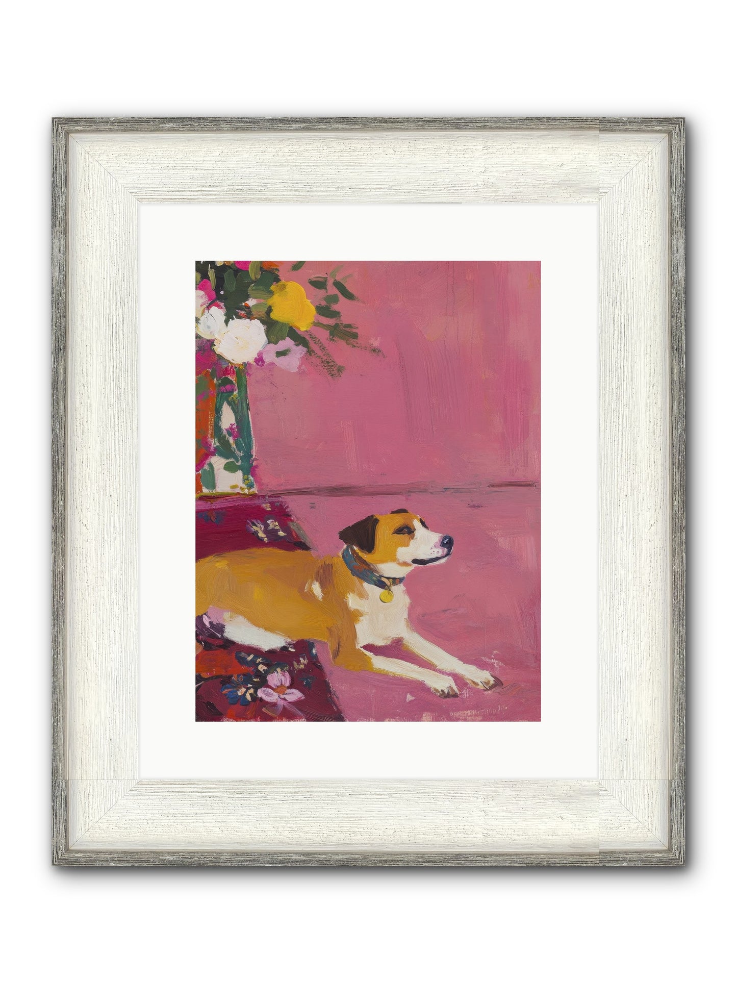 Captain Marshmallow Framed Print - Driftwood White 12x16