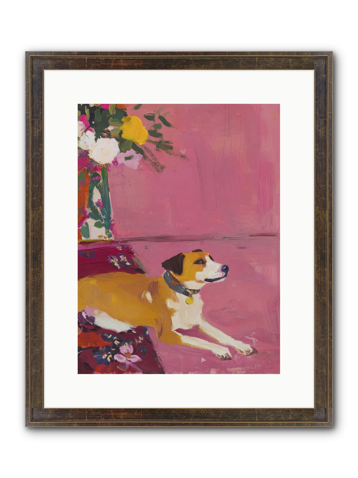 Captain Marshmallow Framed Print - Slimwoods Black/Gold 12x16