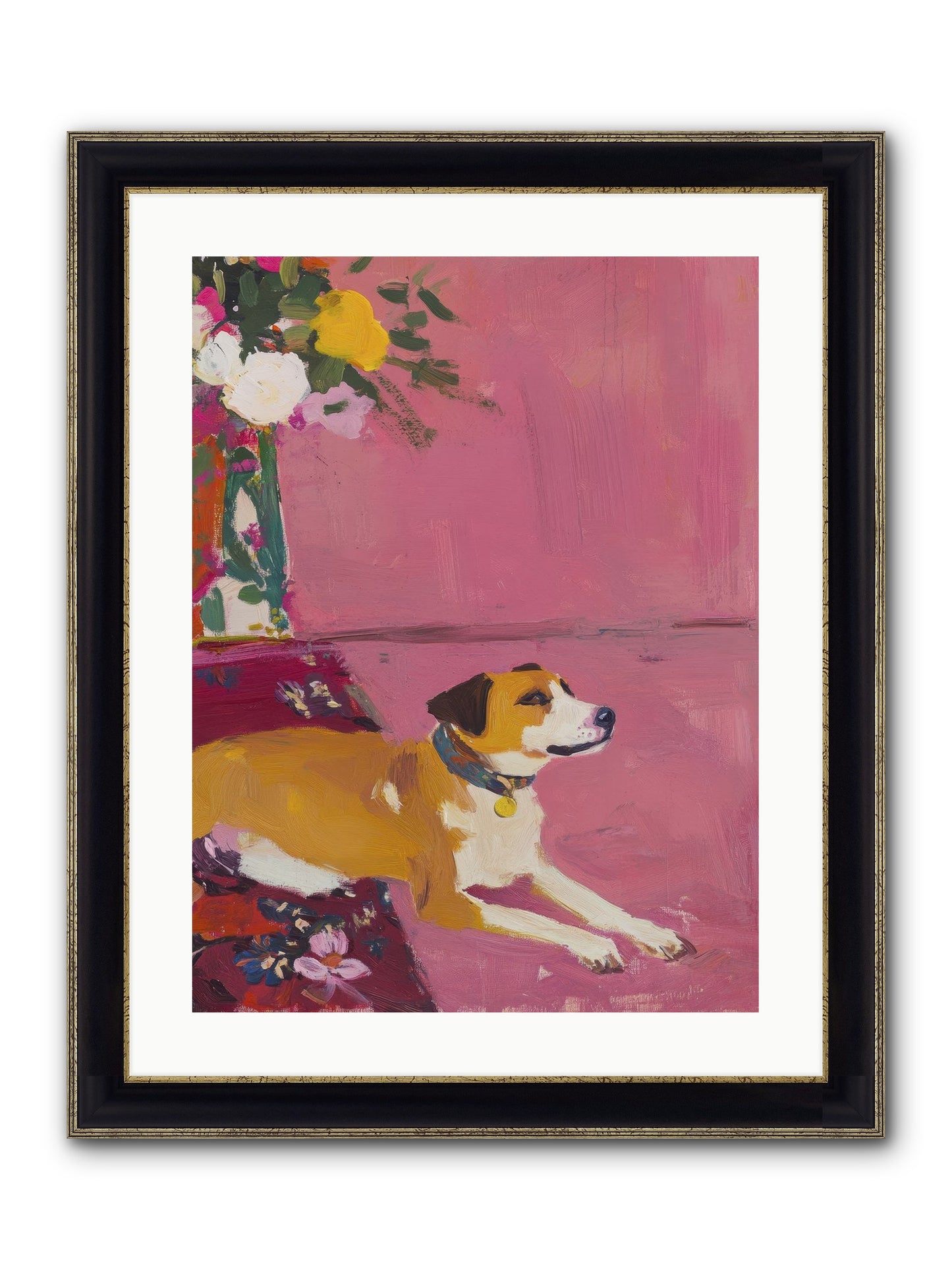 Captain Marshmallow Framed Print - Black & Gold 18x24