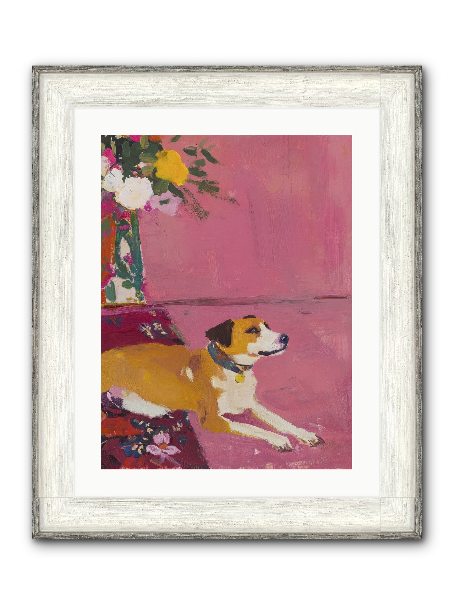 Captain Marshmallow Framed Print - Driftwood White 18x24