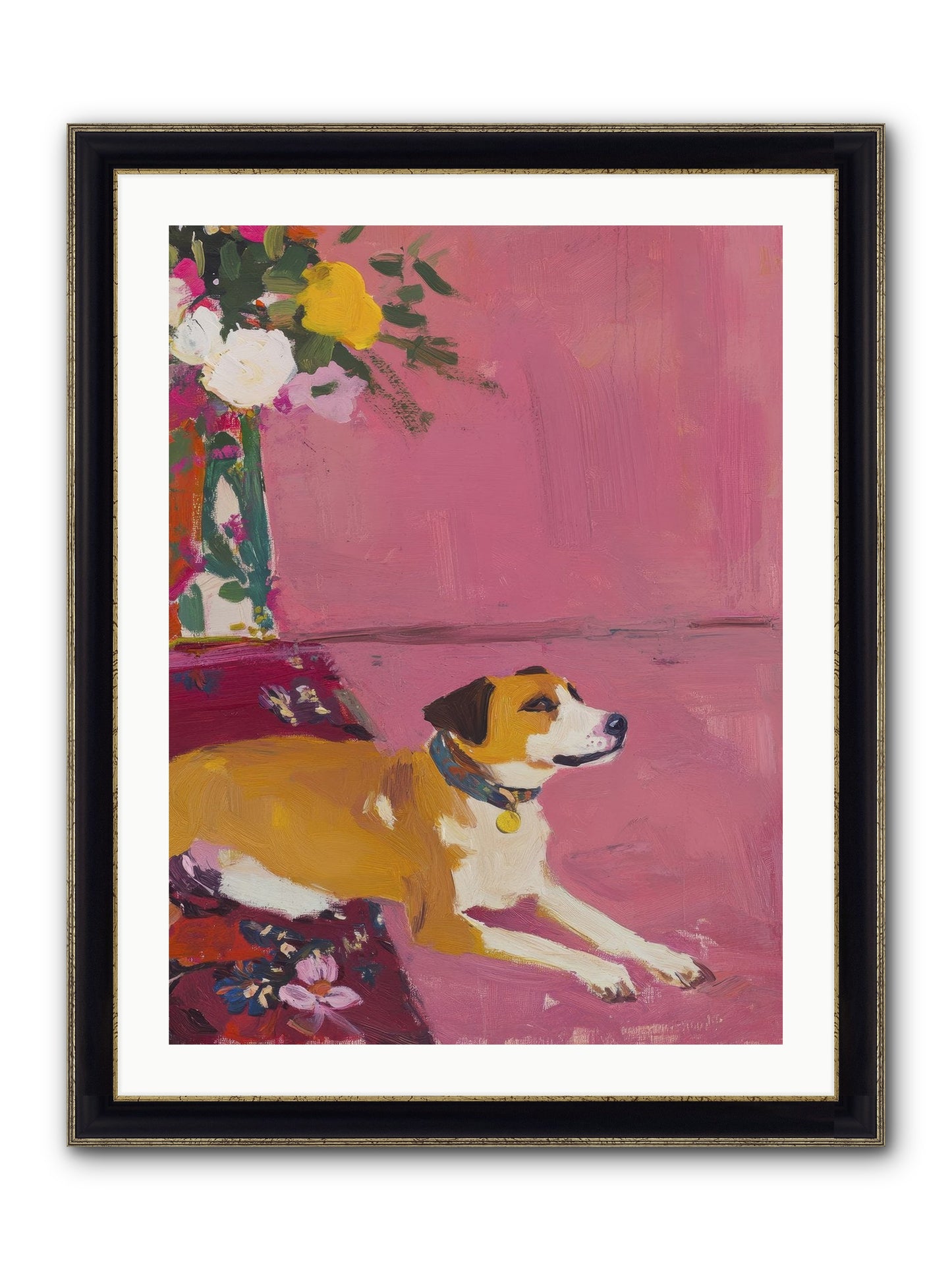 Captain Marshmallow Framed Print - Black & Gold 24x32