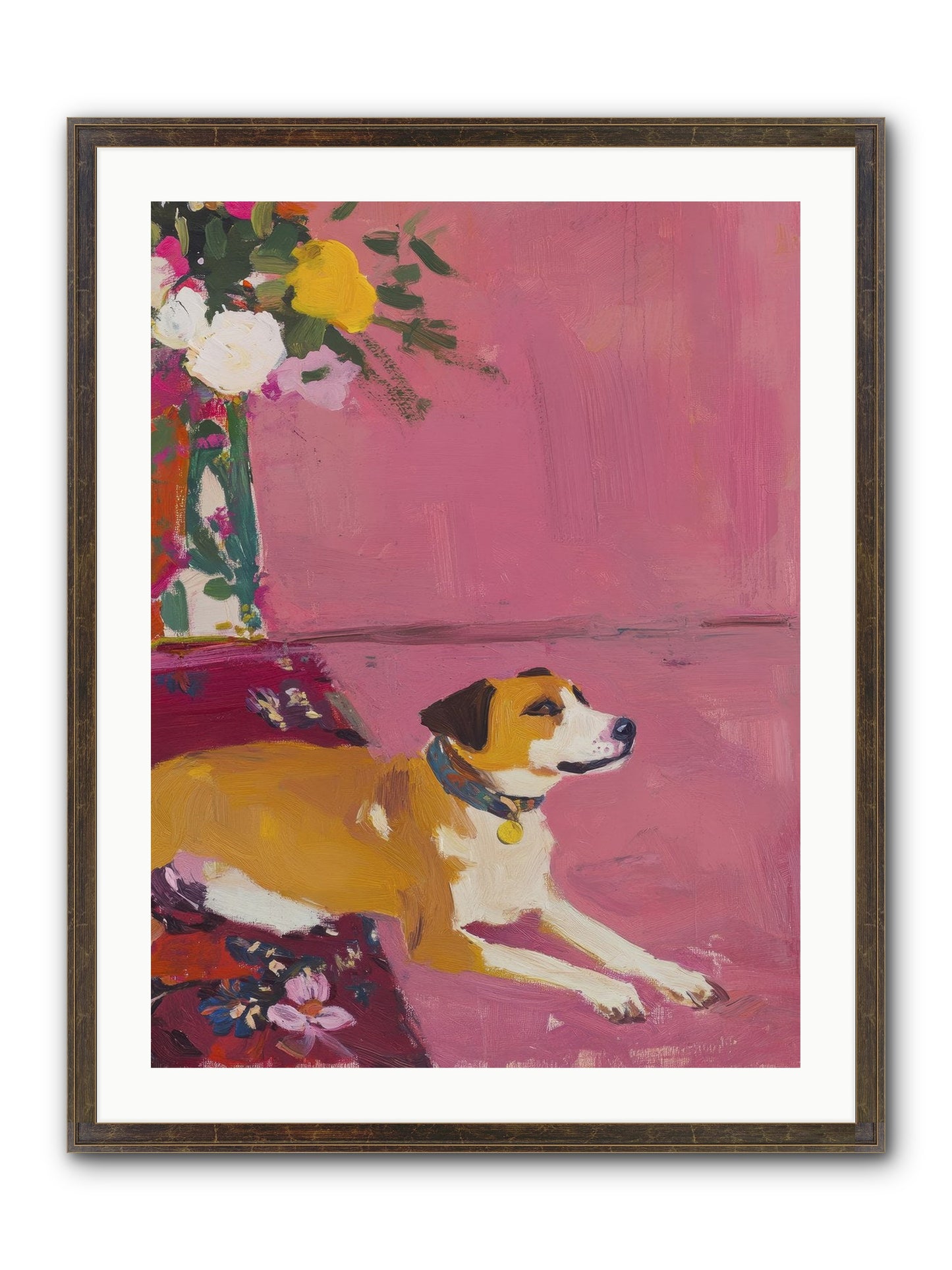 Captain Marshmallow Framed Print - Slimwoods Black/Gold 24x32