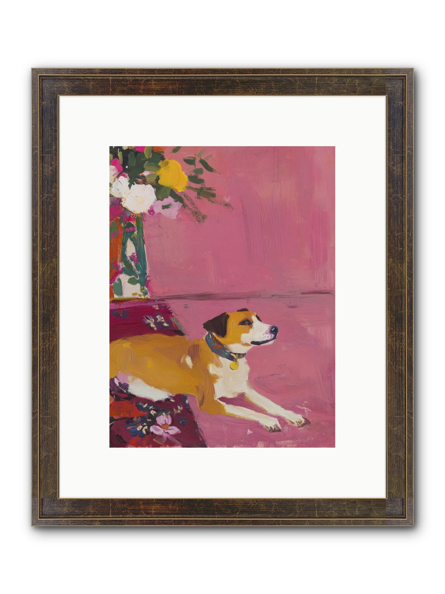 Captain Marshmallow Framed Print - Slimwoods Black/Gold 9x12
