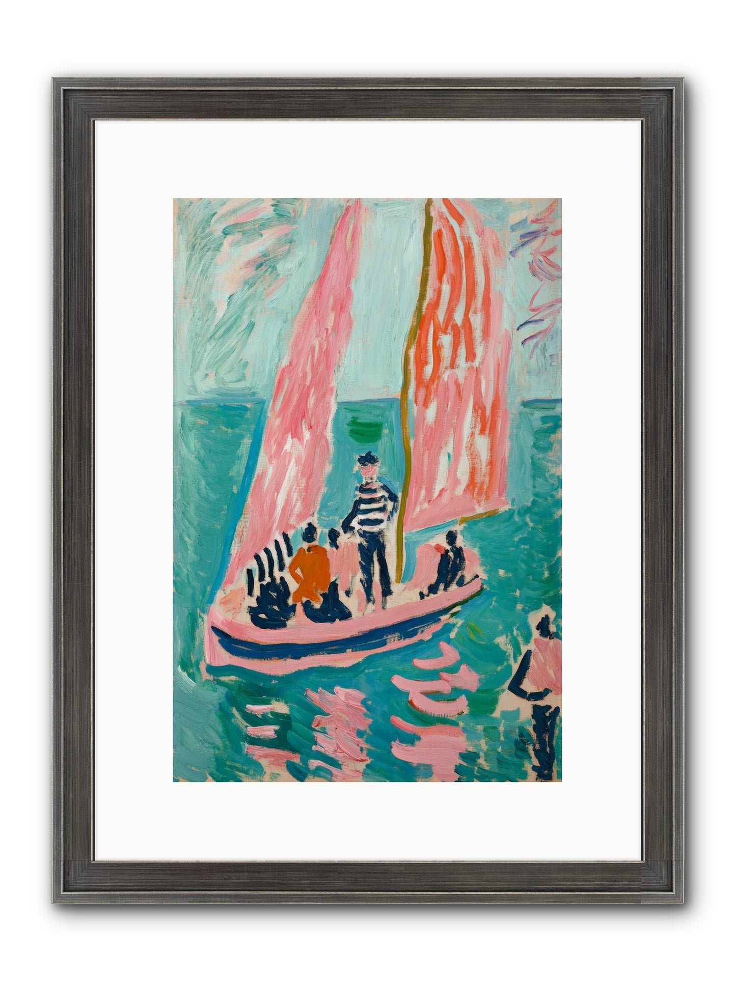 Captain's Holiday Framed Print - Slimwoods Black/Silver 10x15