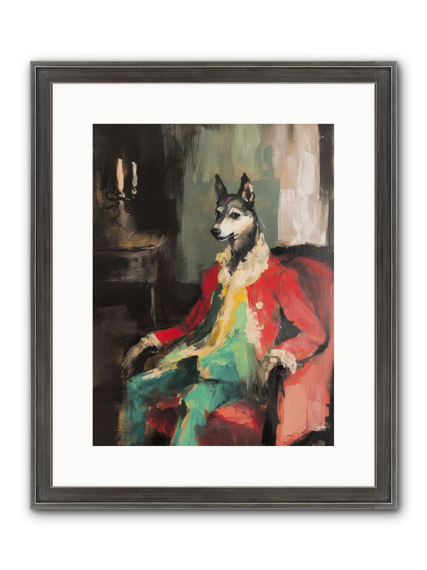 Captain Waffle Framed Print - Slimwoods Black/Silver 12x16