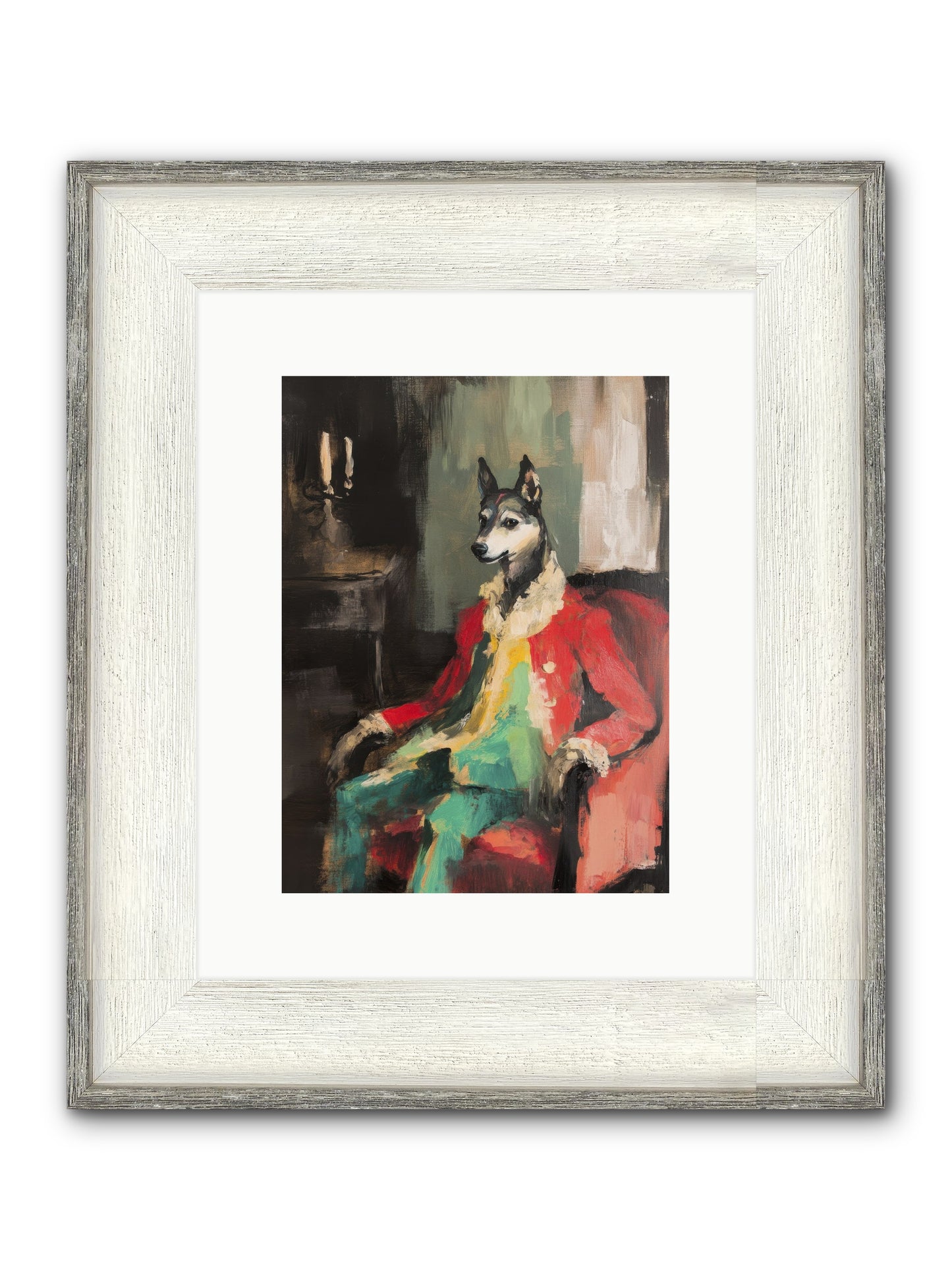Captain Waffle Framed Print - Driftwood White 9x12