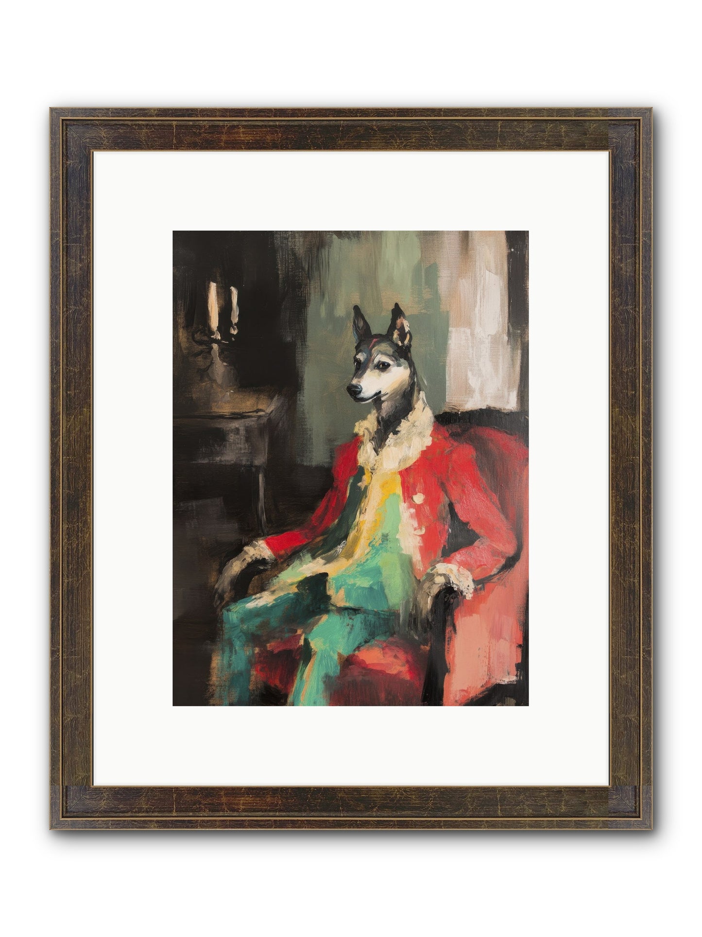Captain Waffle Framed Print - Slimwoods Black/Gold 9x12