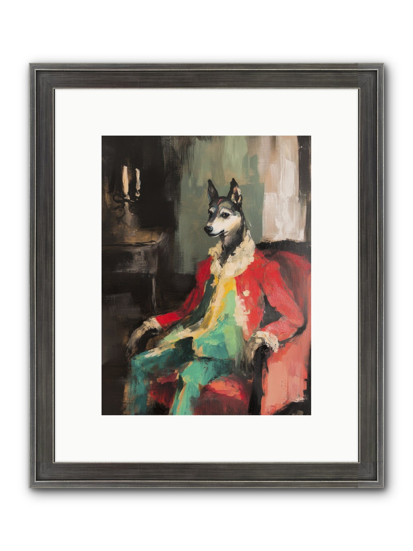 Captain Waffle Framed Print - Slimwoods Black/Silver 9x12
