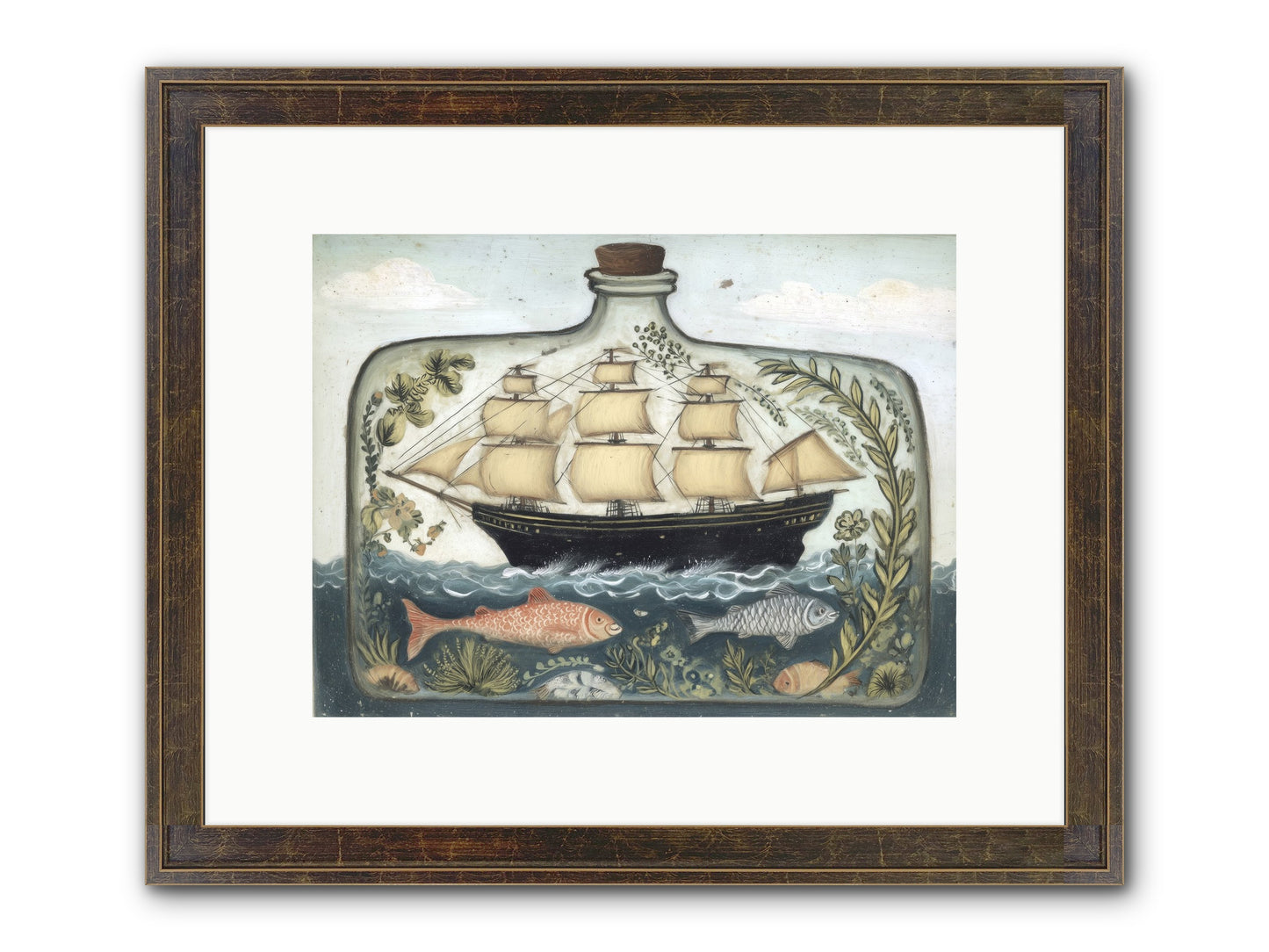 Captured Essence Framed Print - Slimwoods Black/Gold 12x9