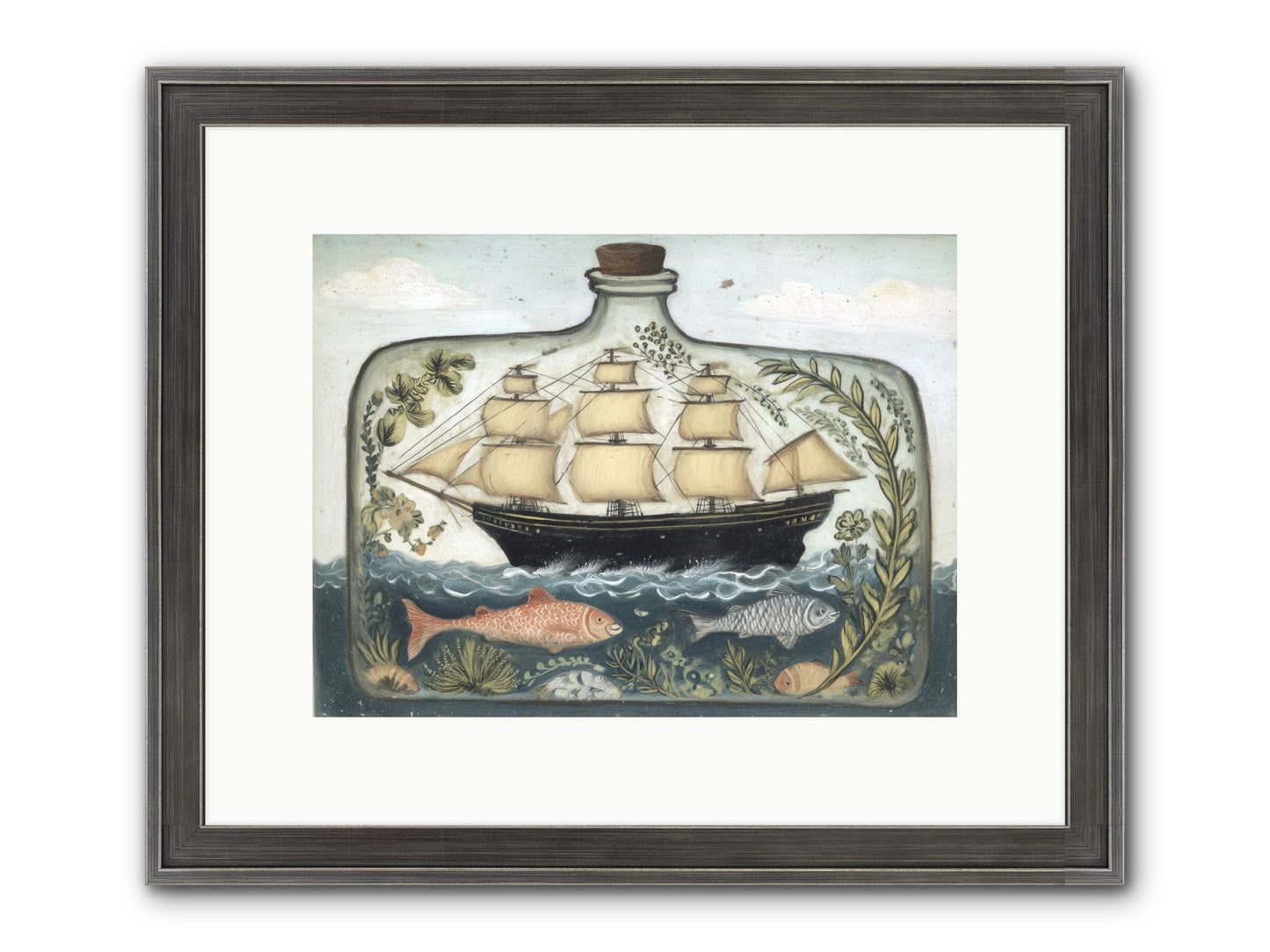 Captured Essence Framed Print - Slimwoods Black/Silver 12x9