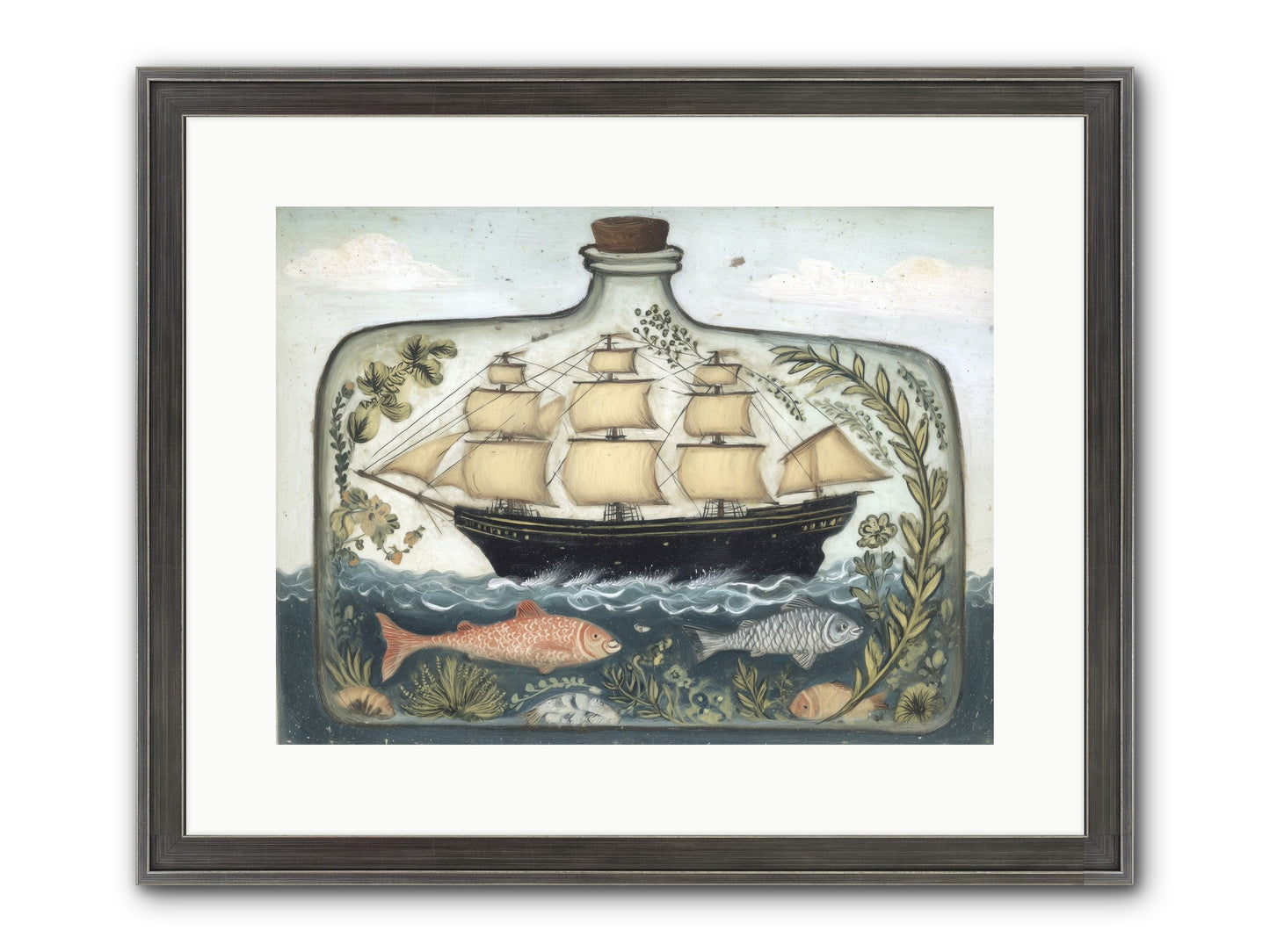 Captured Essence Framed Print - Slimwoods Black/Silver 16x12