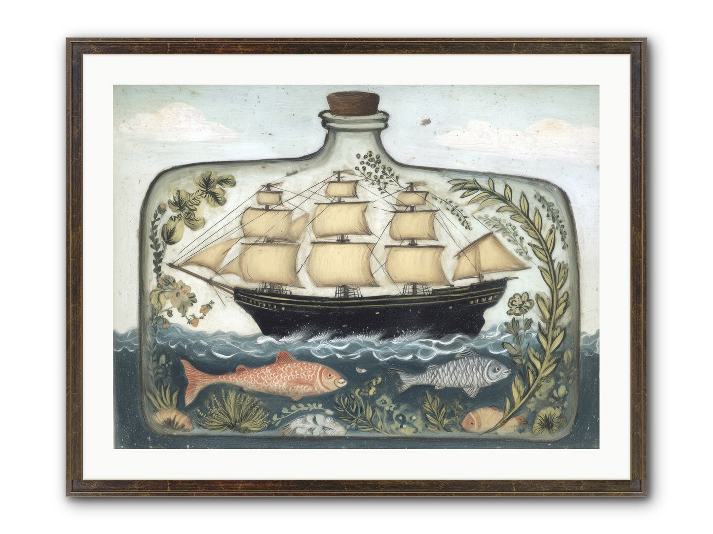 Captured Essence Framed Print - Slimwoods Black/Gold 32x24