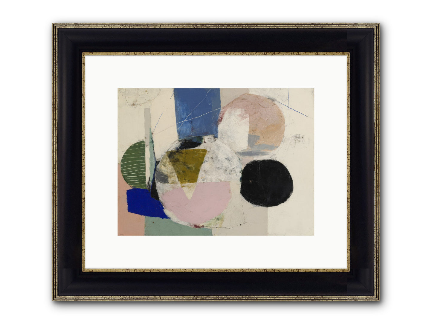 Captured Light Framed Print - Black & Gold 12x9