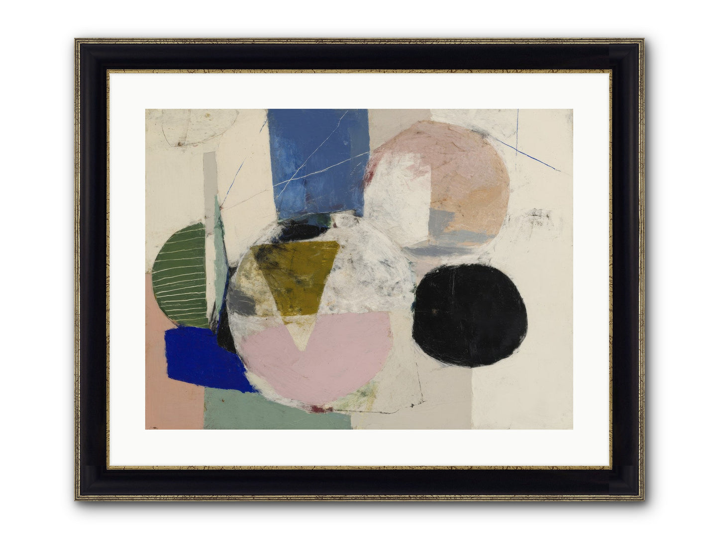 Captured Light Framed Print - Black & Gold 24x18