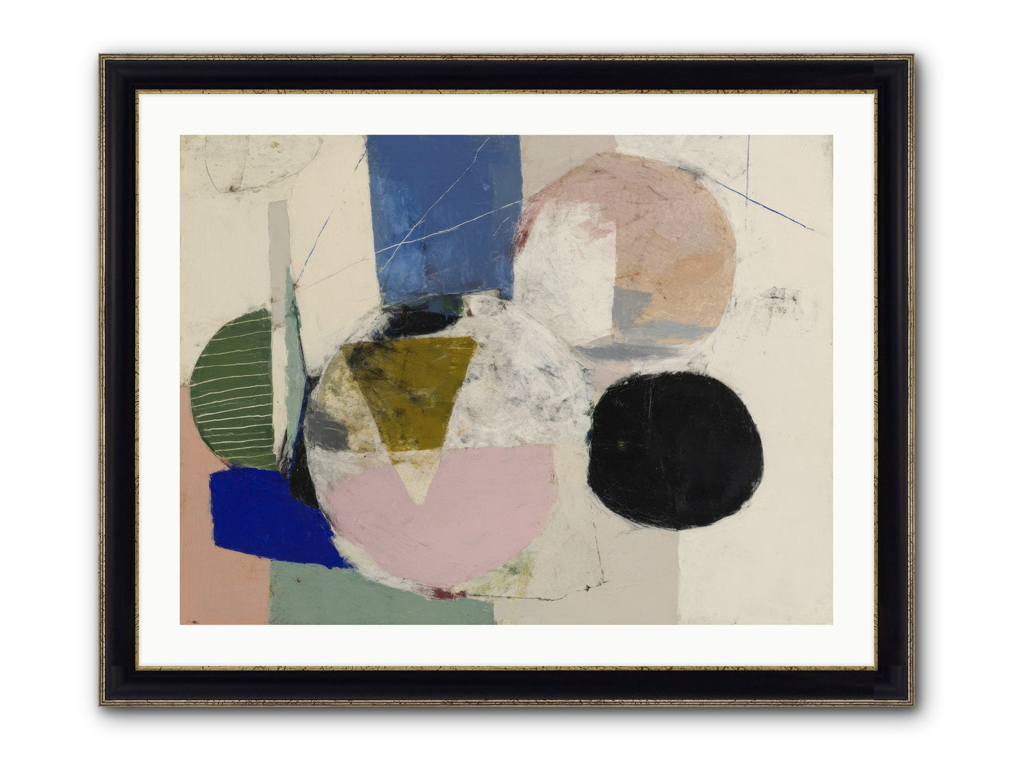 Captured Light Framed Print - Black & Gold 32x24