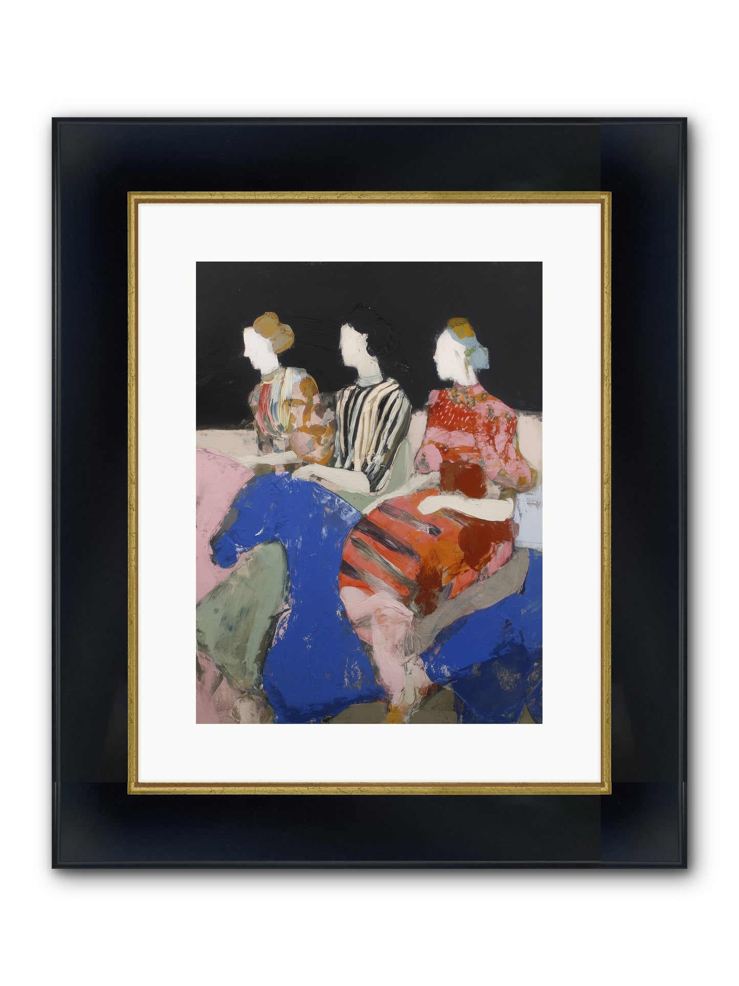 Caravan Of Moons Framed Print - Wide Black w/Gold 12x16
