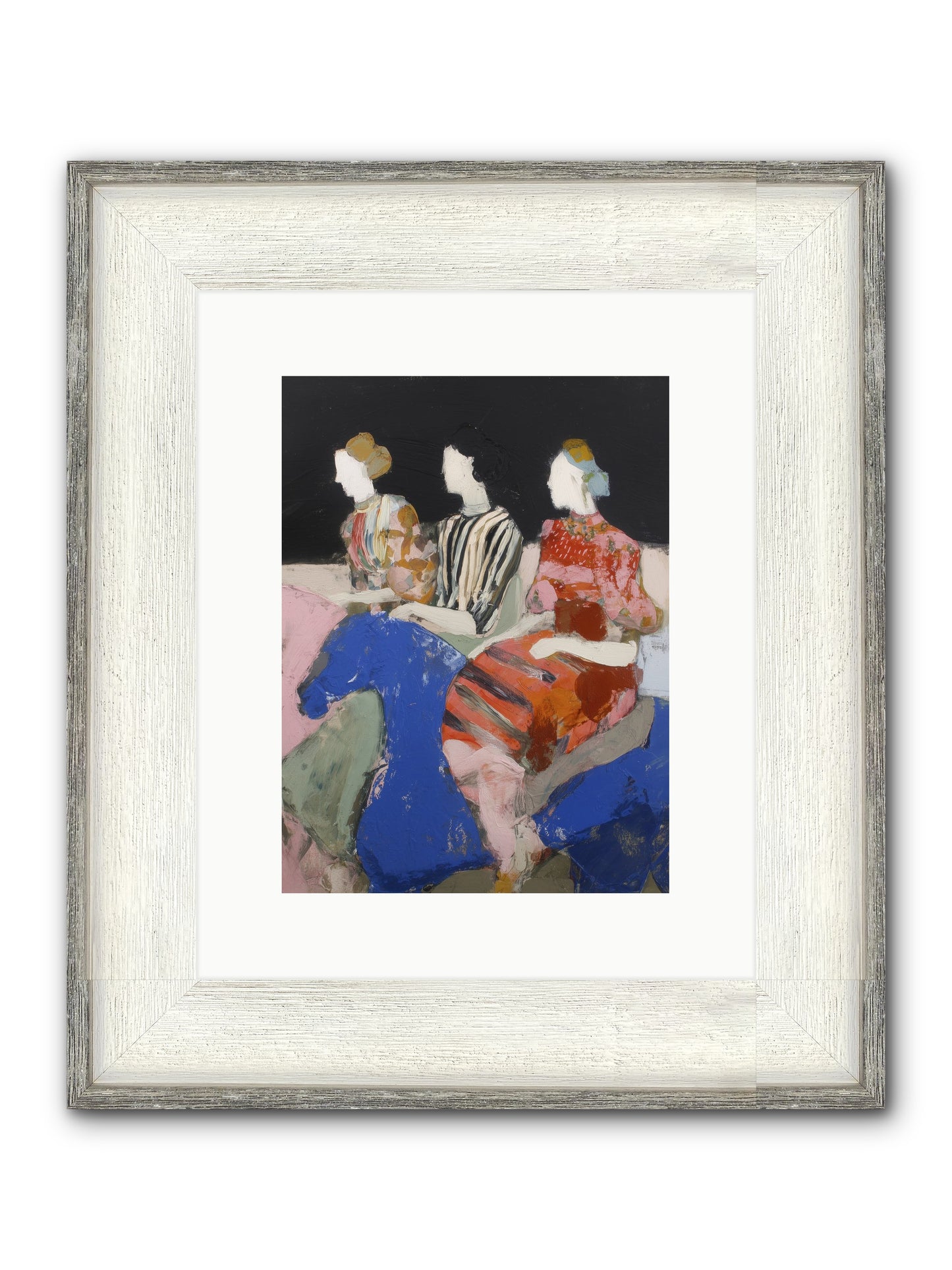 Caravan Of Moons Framed Print - Driftwood White 9x12