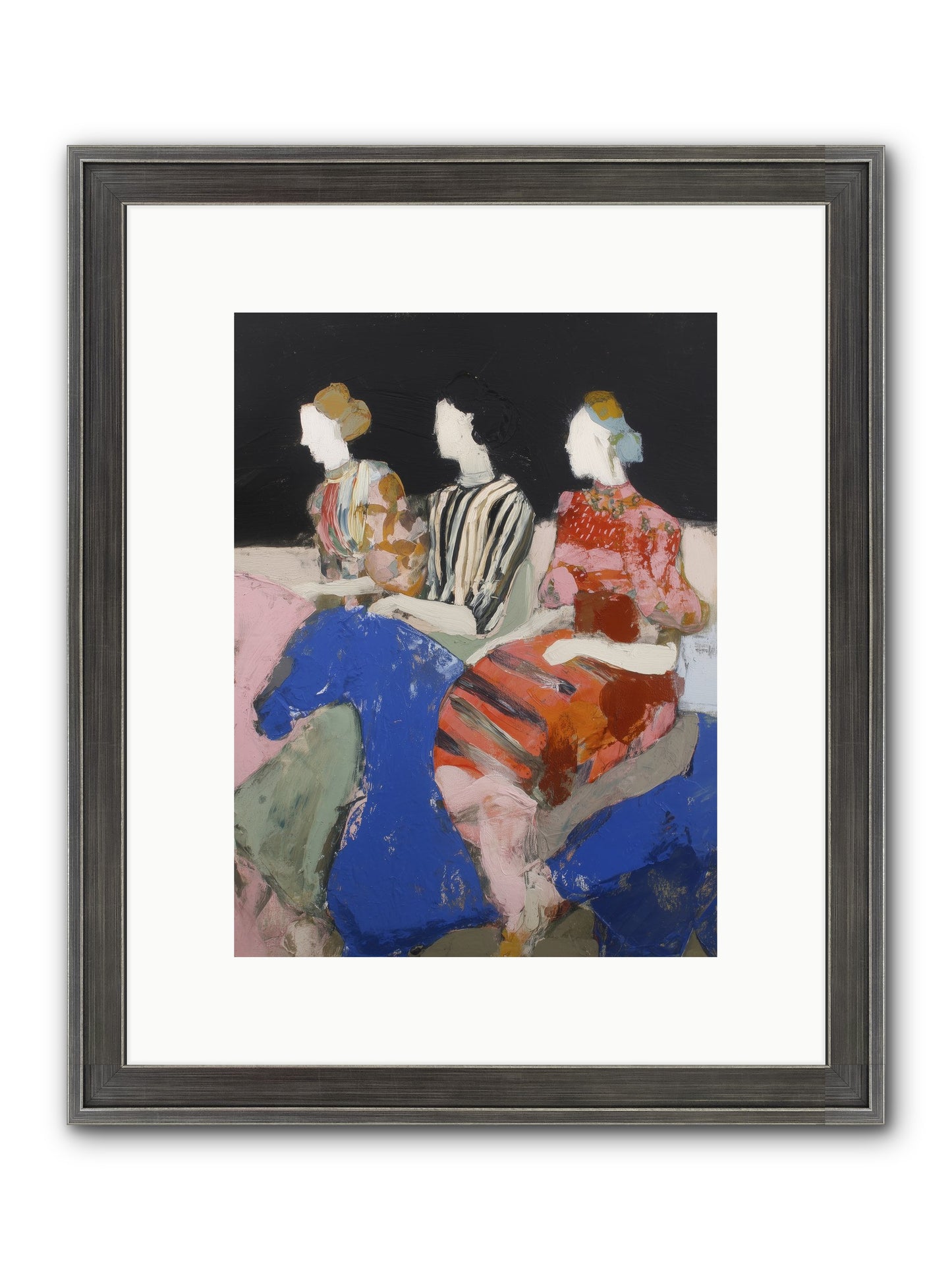 Caravan Of Moons Framed Print - Slimwoods Black/Silver 9x12