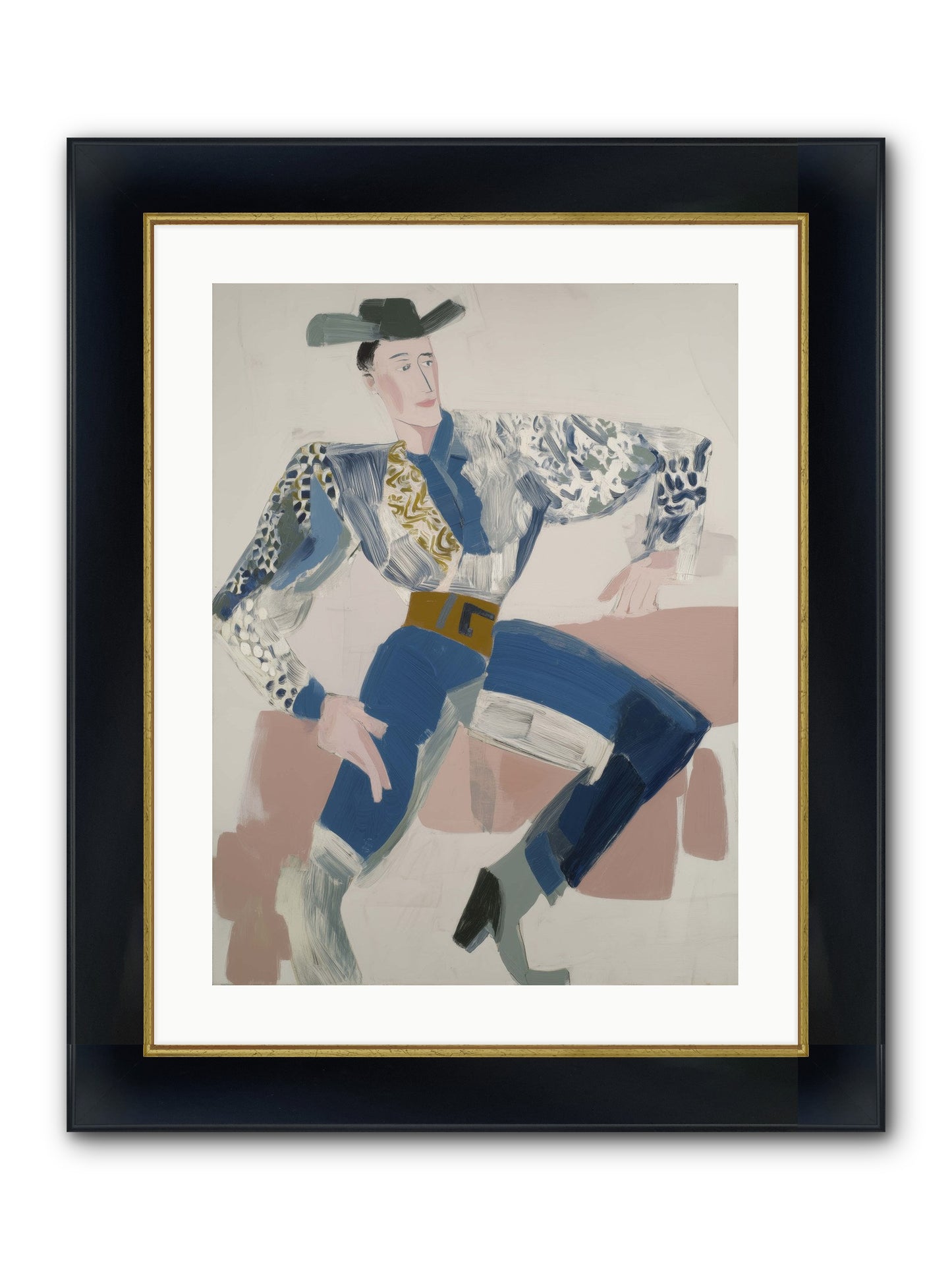 Carried On The Wind Framed Print - Wide Black w/Gold 18x24