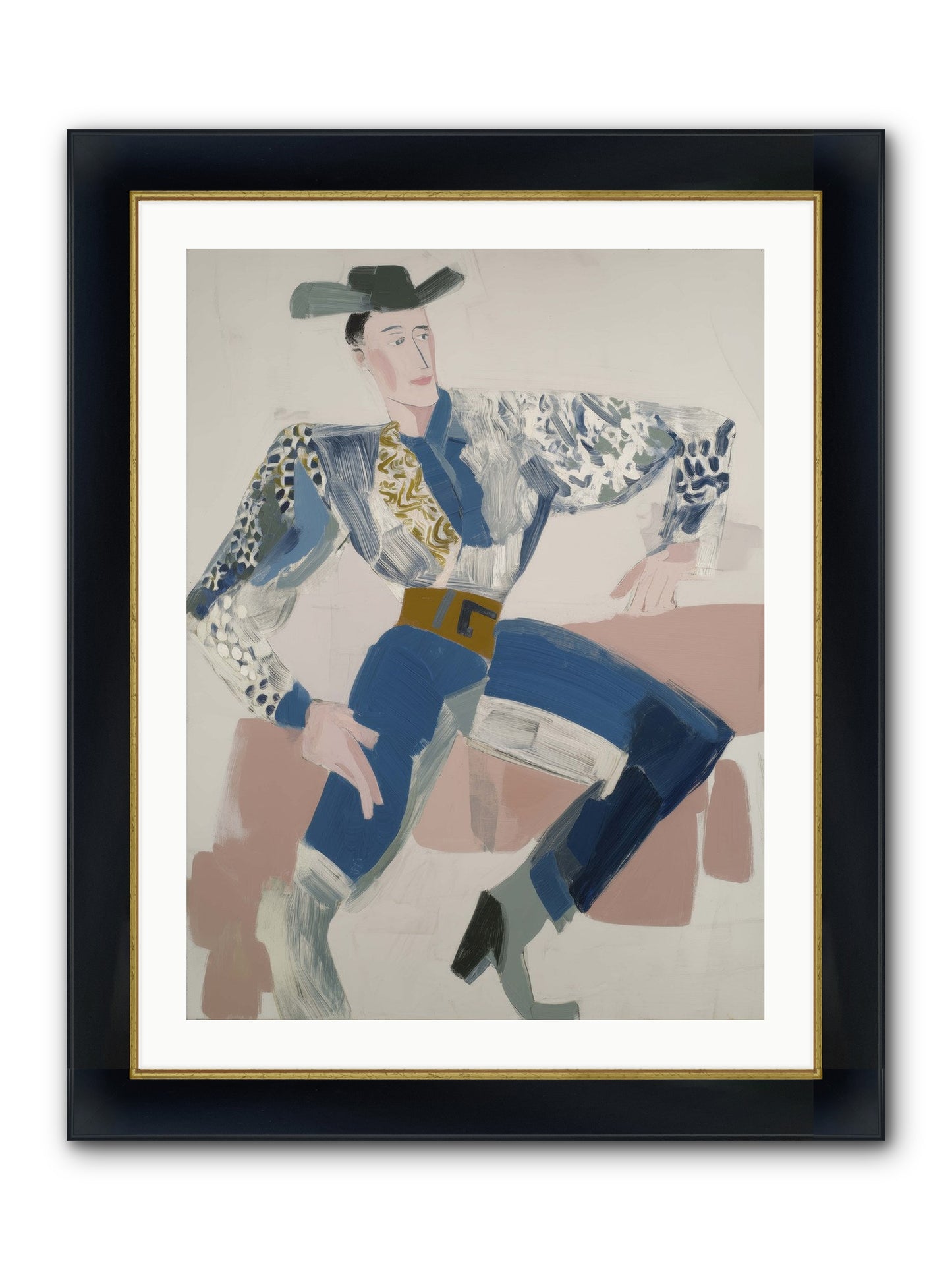 Carried On The Wind Framed Print - Wide Black w/Gold 24x32