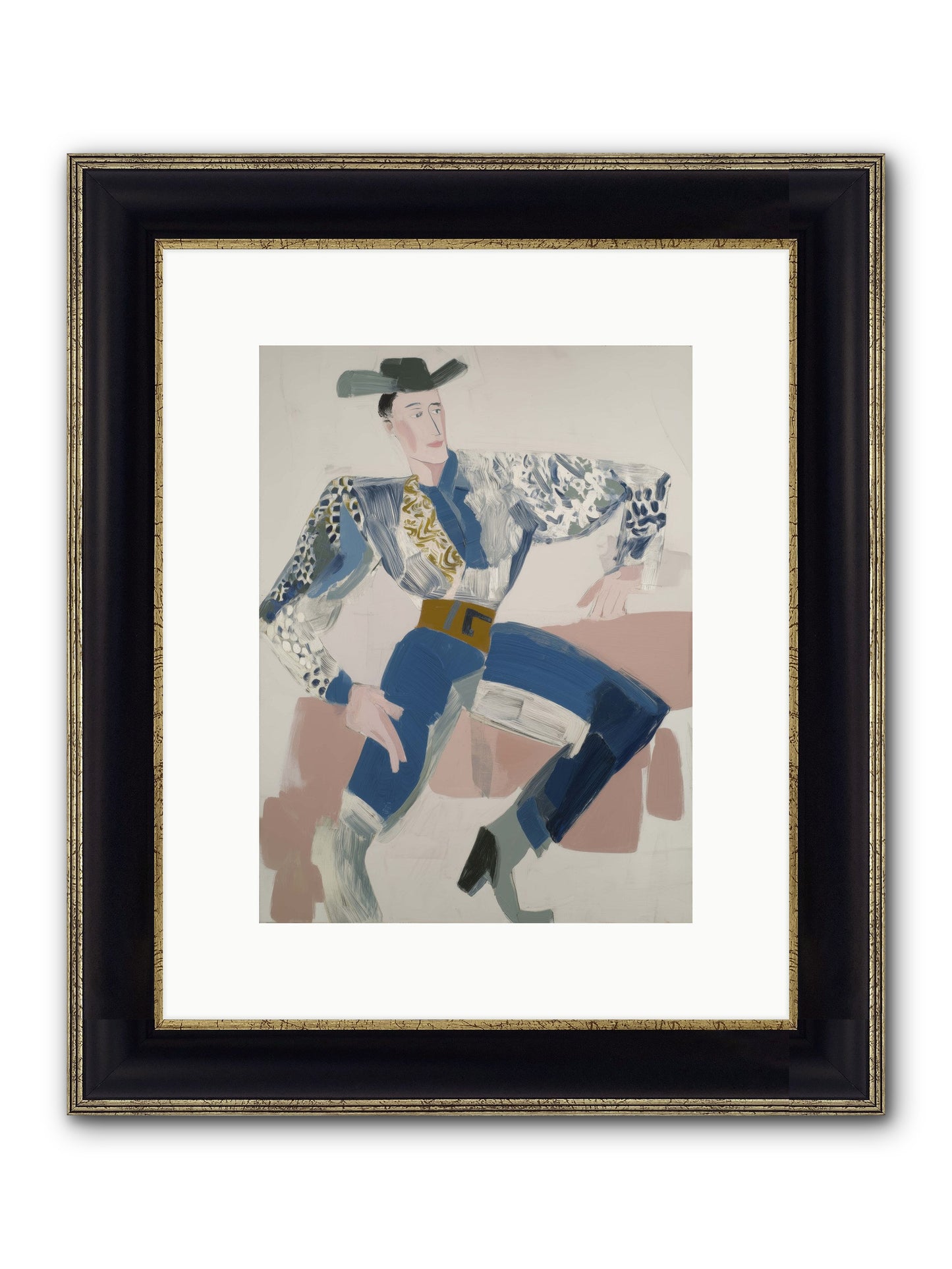 Carried On The Wind Framed Print - Black & Gold 9x12