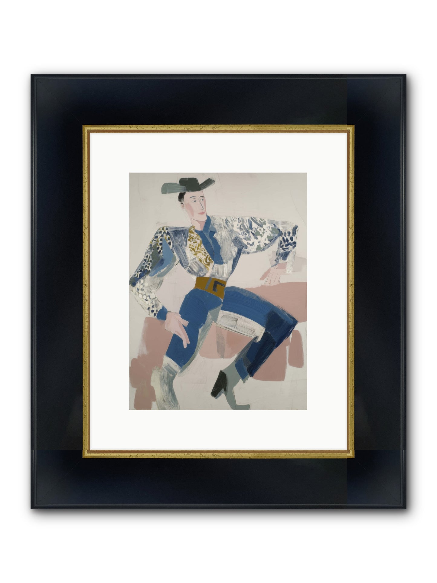 Carried On The Wind Framed Print - Wide Black w/Gold 9x12