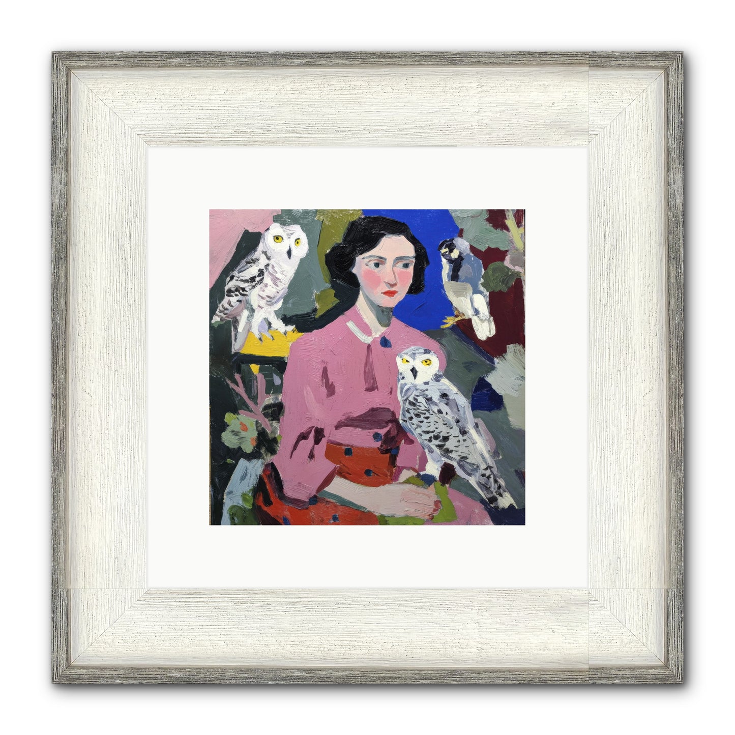 Carrying The Weight Of Wild Framed Print - Driftwood White 10x10